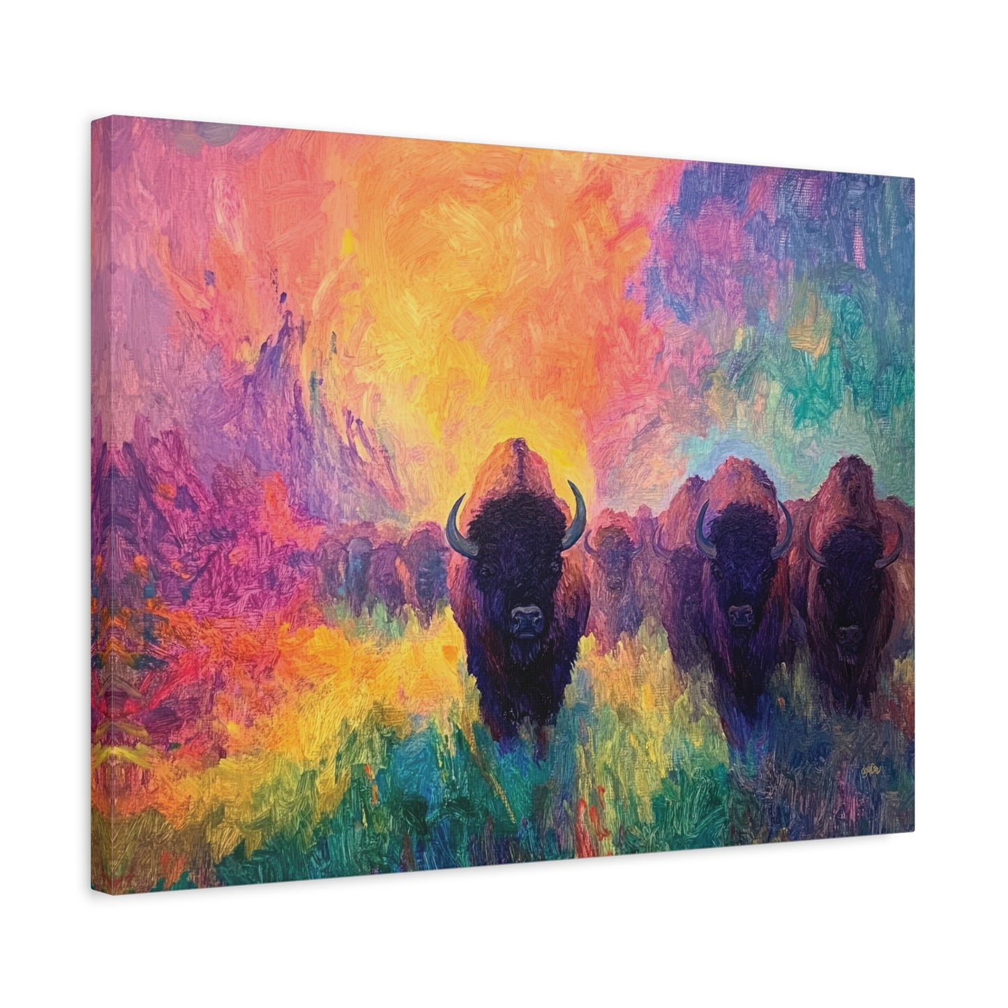 FLAMING SUNRISE BISON
