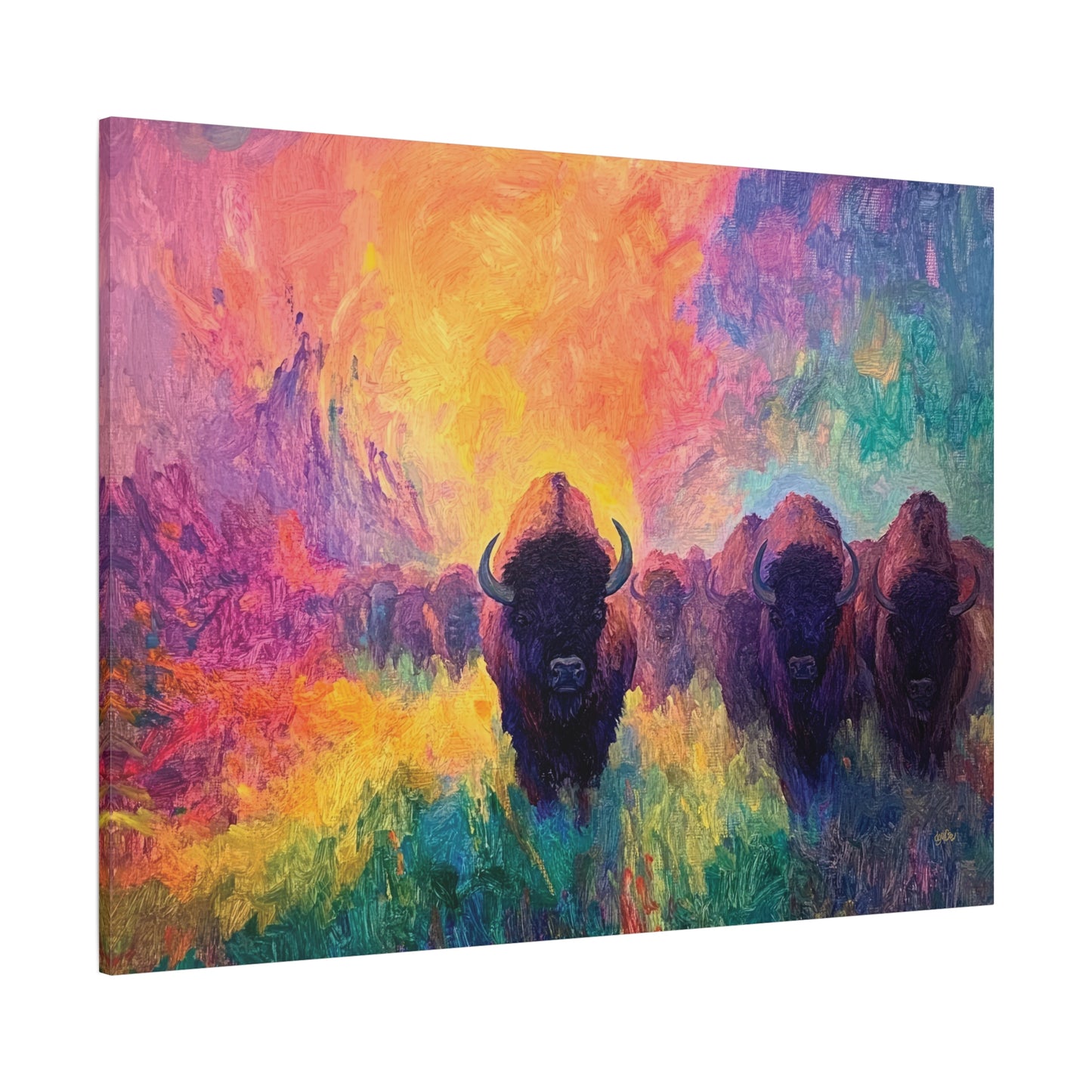 FLAMING SUNRISE BISON