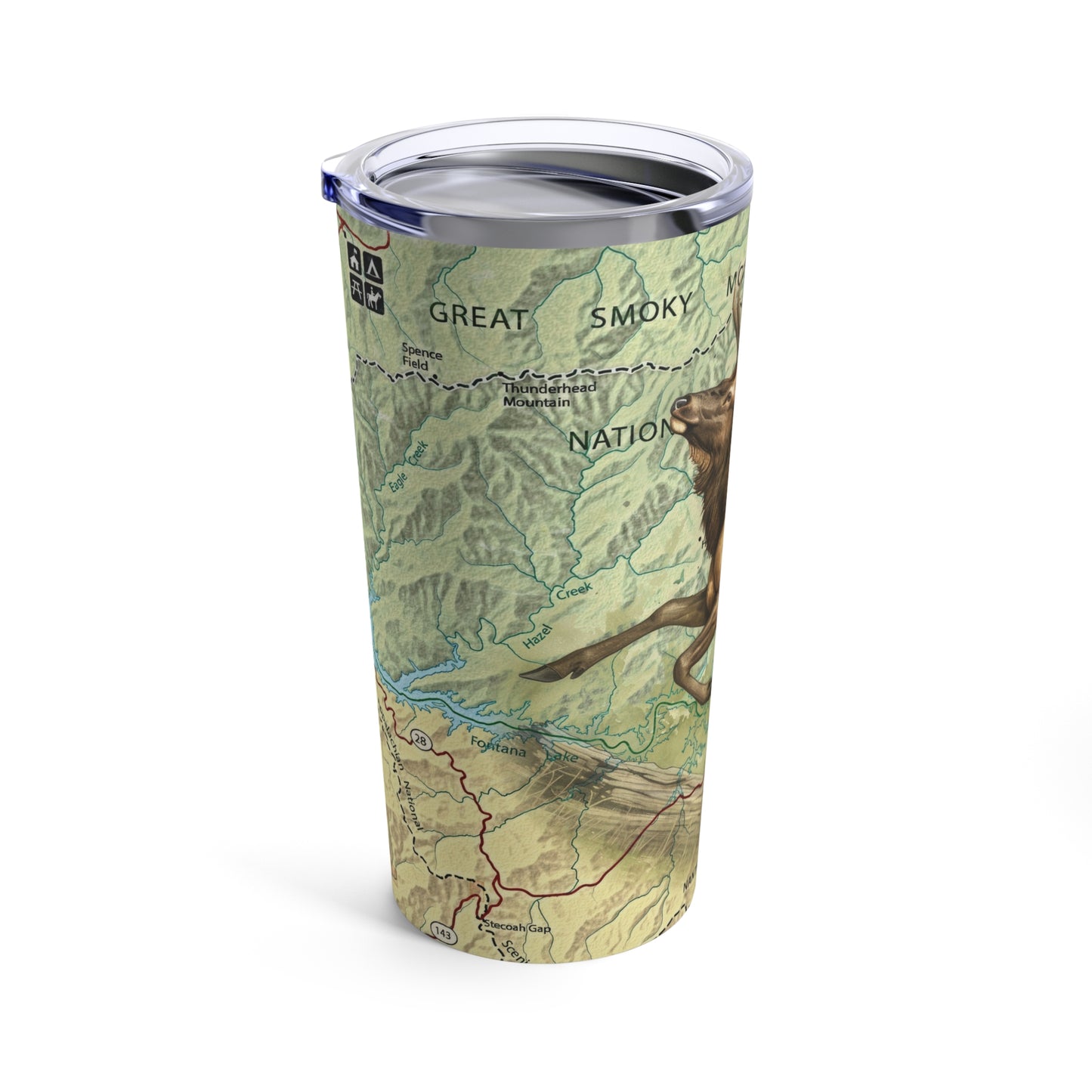 GREAT SMOKY MOUNTAINS NATIONAL PARK - ELK Tumbler 20oz