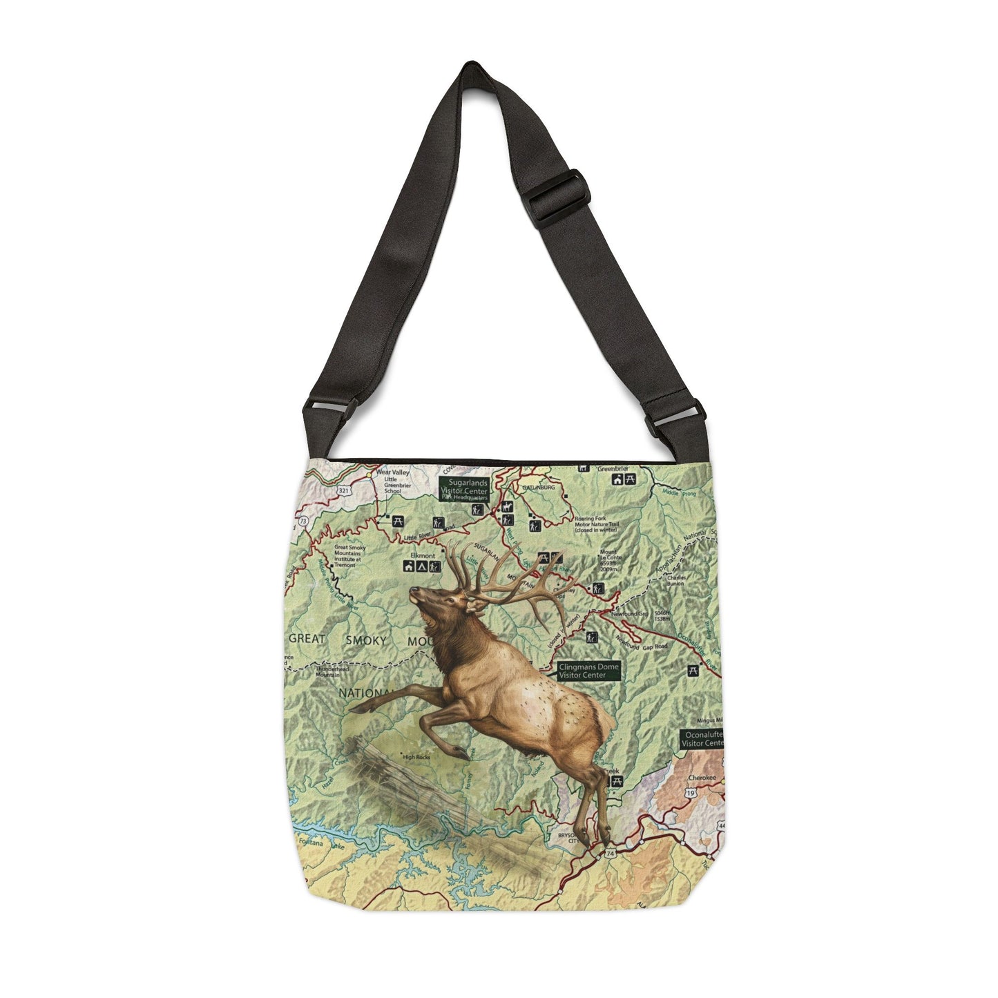 GREAT SMOKY MOUNTAINS NATIONAL PARK - Adjustable Tote Bag