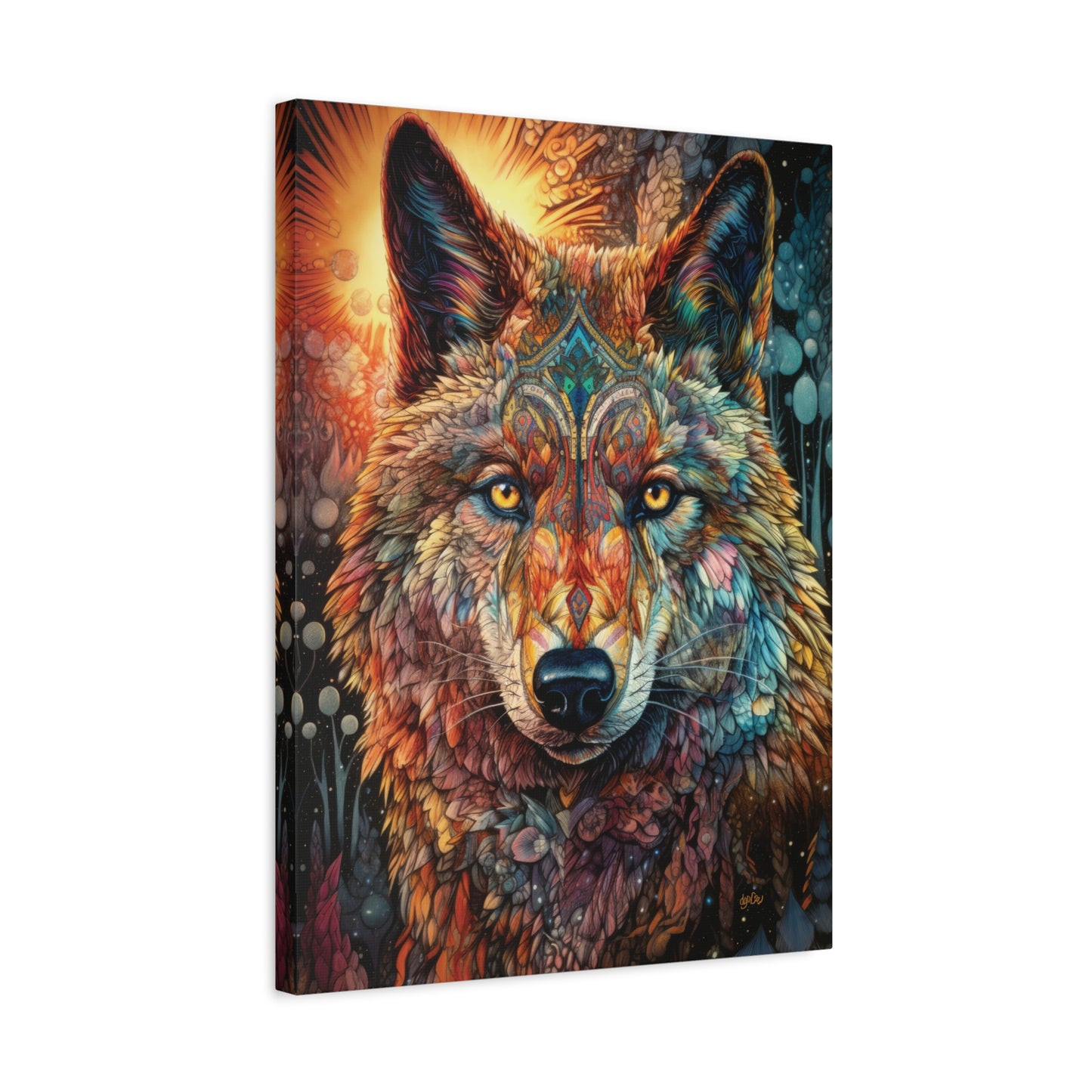 PSYCHEDLIC DECO WOLF