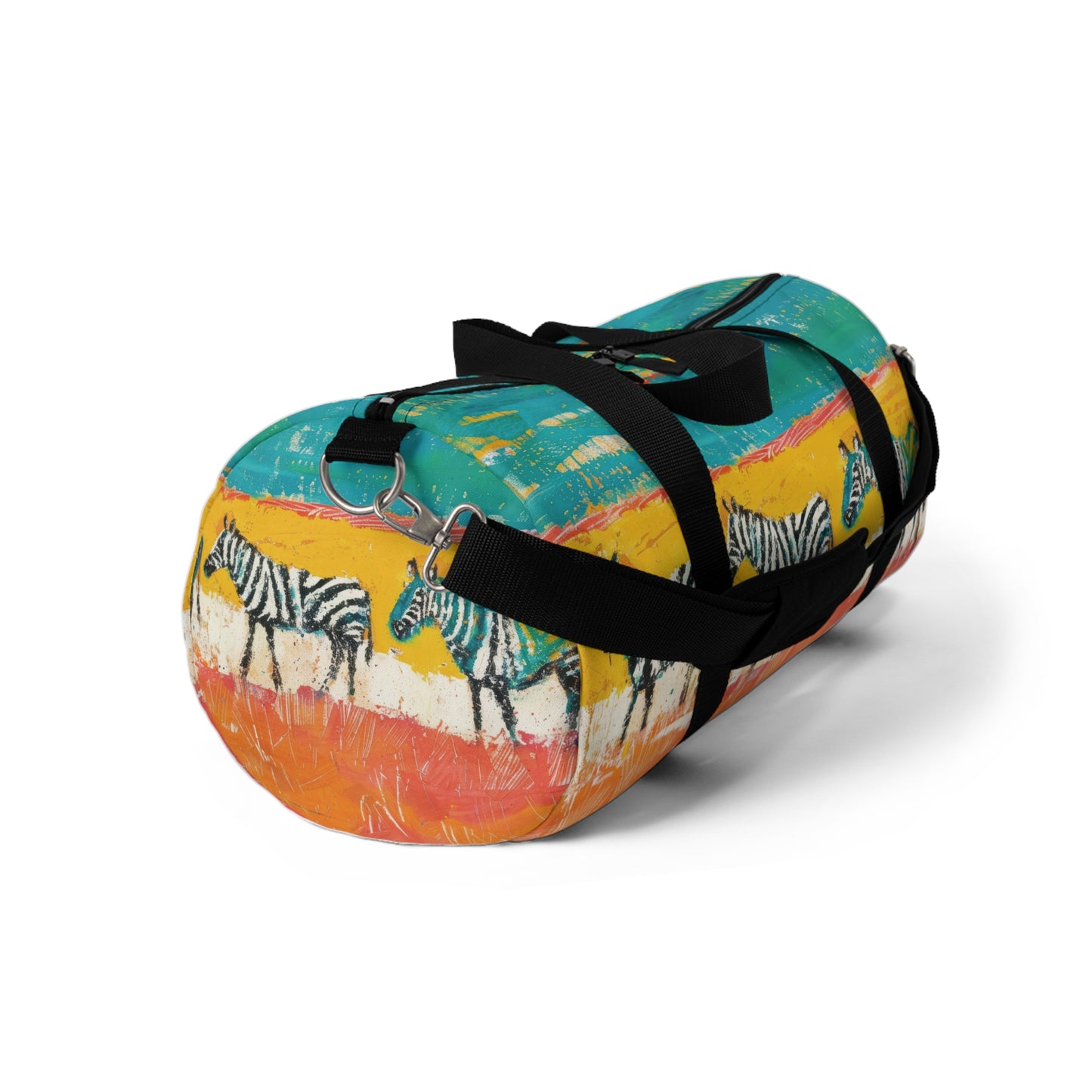 CRAYON PAINT ZEBRAS - DUFFLE