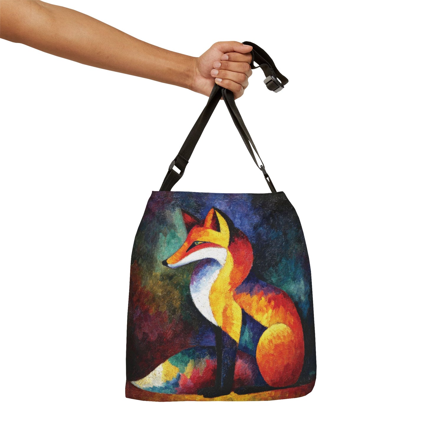 JEWELED FOX - Adjustable Tote Bag