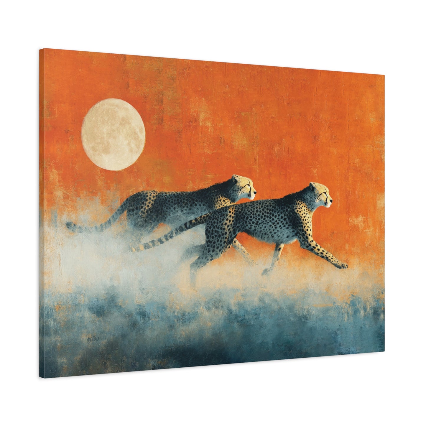 SUNRISE, FULL MOON CHEETAHS