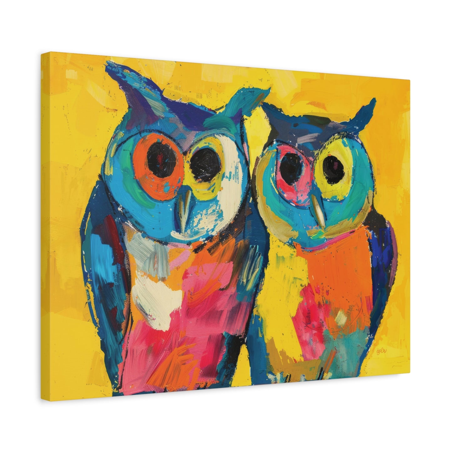 GREAT HORNED OWLS – COLOR SPLASH