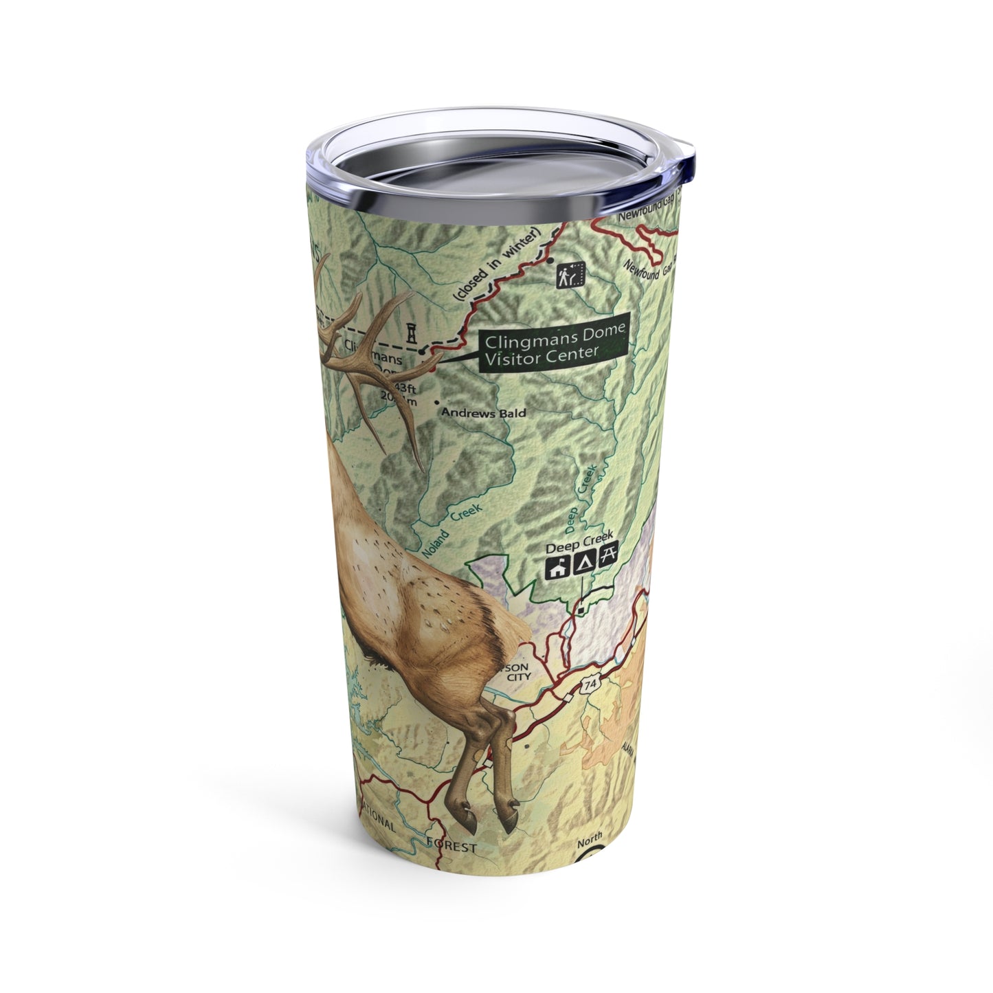 GREAT SMOKY MOUNTAINS NATIONAL PARK - ELK Tumbler 20oz