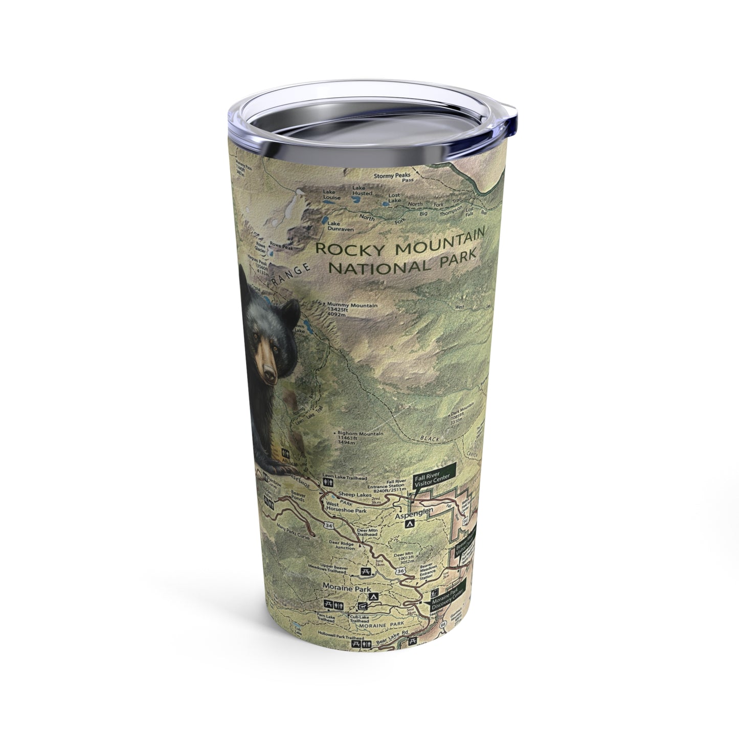 ROCKY MOUNTAIN NATIONAL PARK - BLACK BEAR Tumbler 20oz