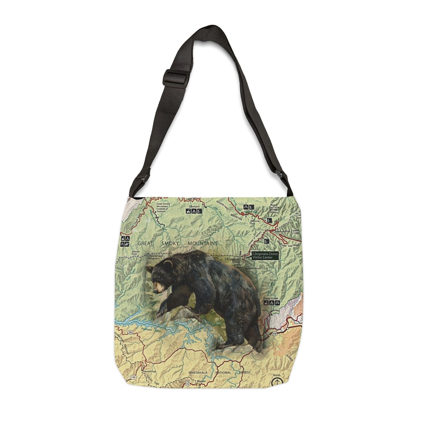 GREAT SMOKY MOUNTAINS NATIONAL PARK - Adjustable Tote Bag