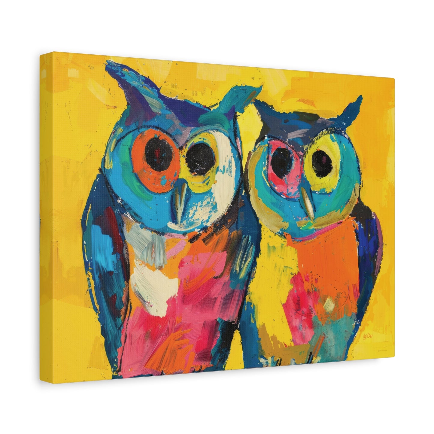 GREAT HORNED OWLS – COLOR SPLASH