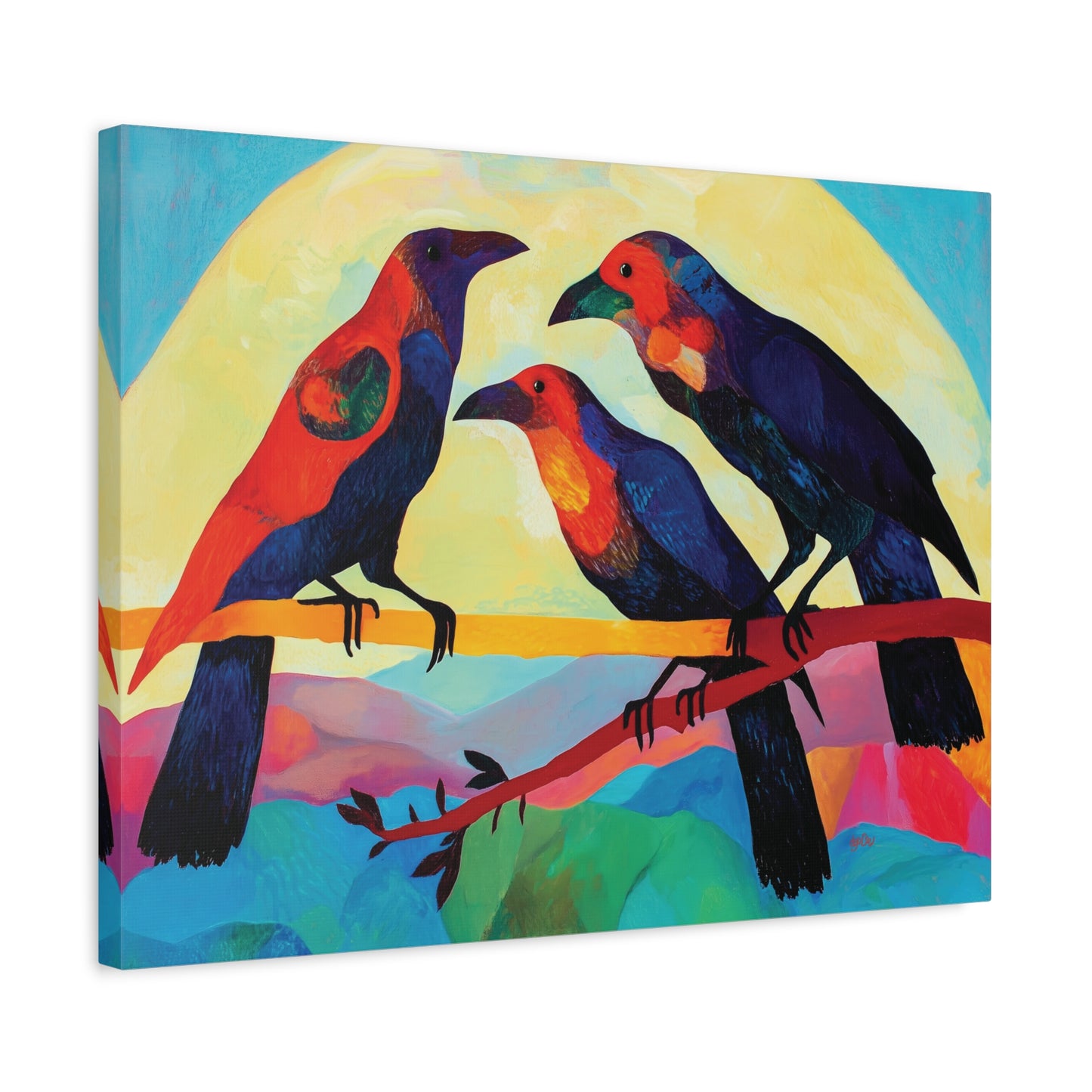 MARDI GRAS BLACKBIRDS