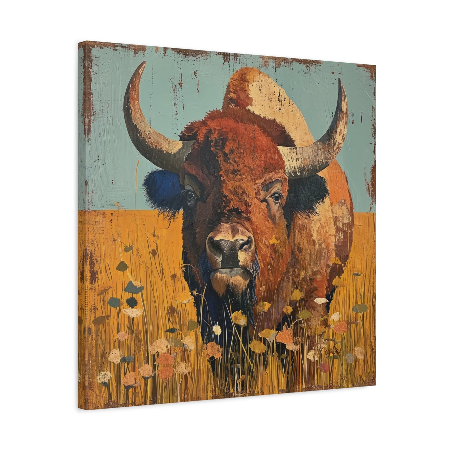 BISON IN THE MEADOW