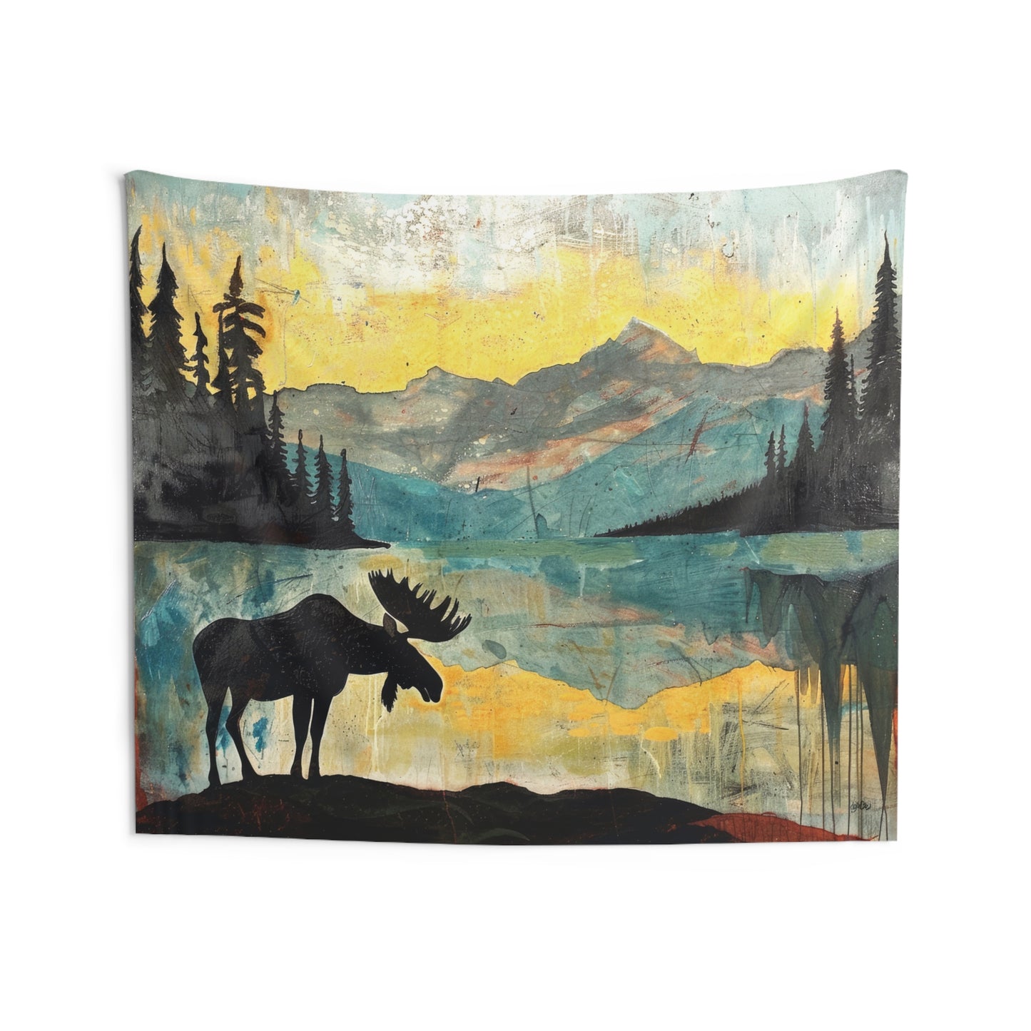 ATMOSPHERIC MOOSE - Wall Tapestry