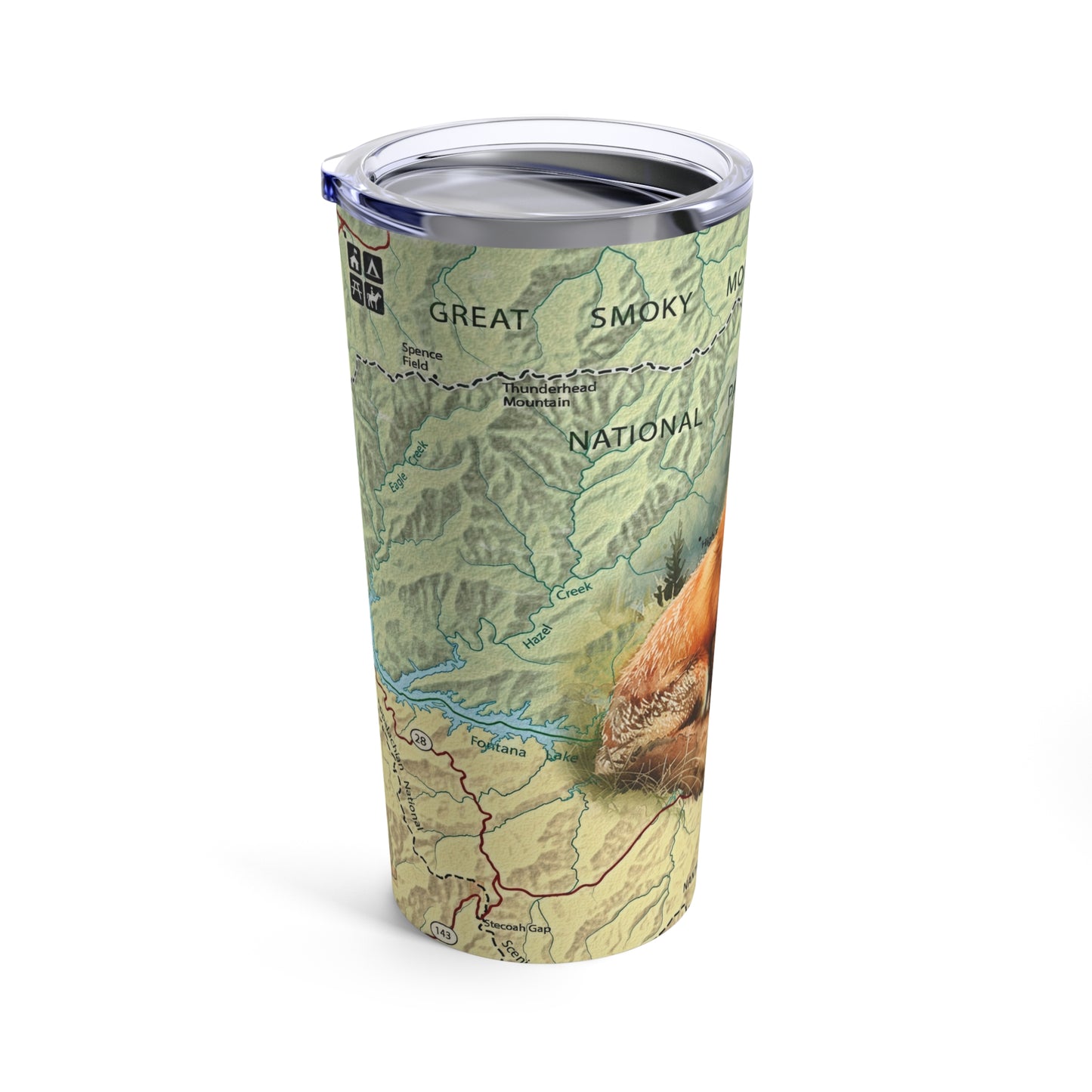 GREAT SMOKY MOUNTAINS NATIONAL PARK - FOX Tumbler 20oz