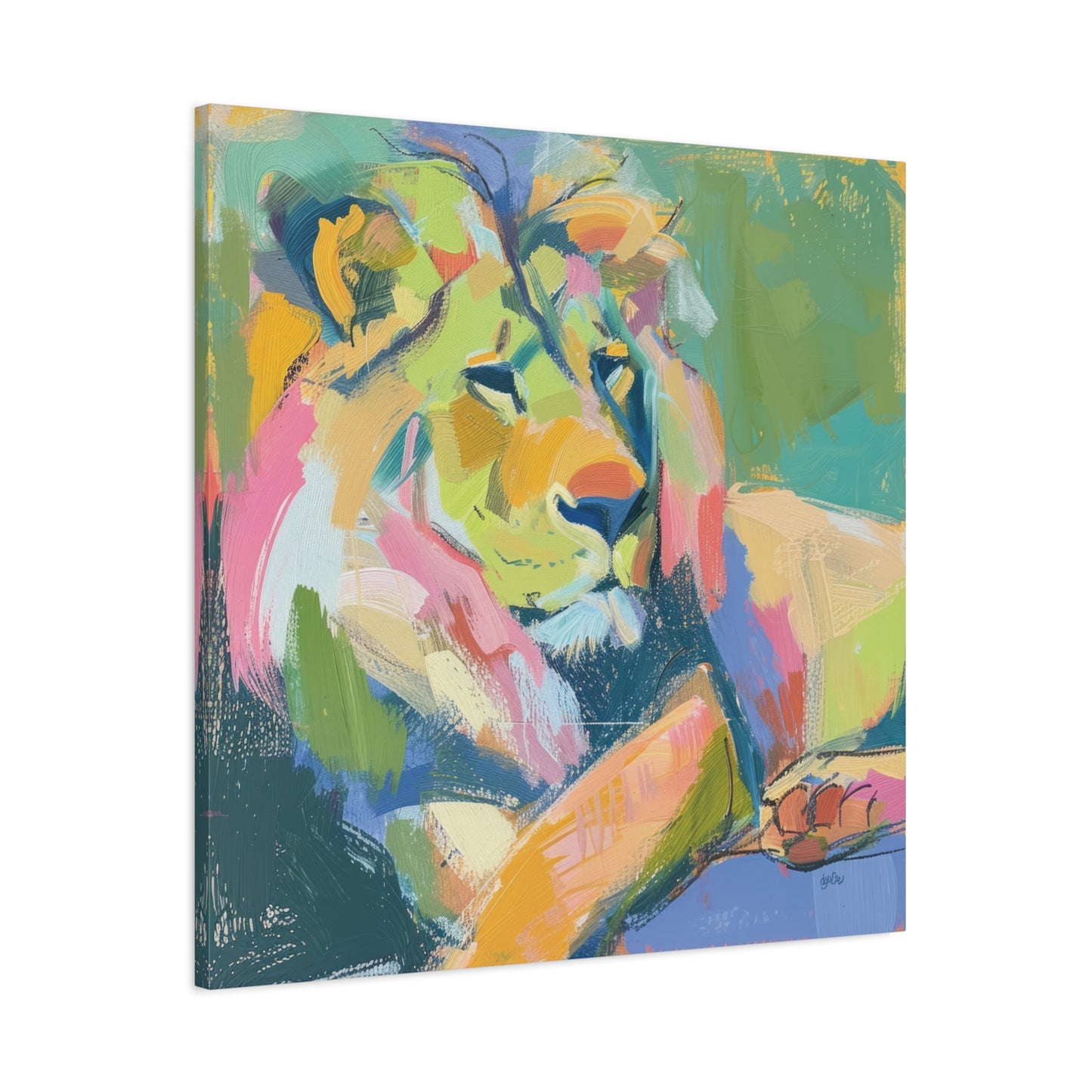 LOUNGING LION