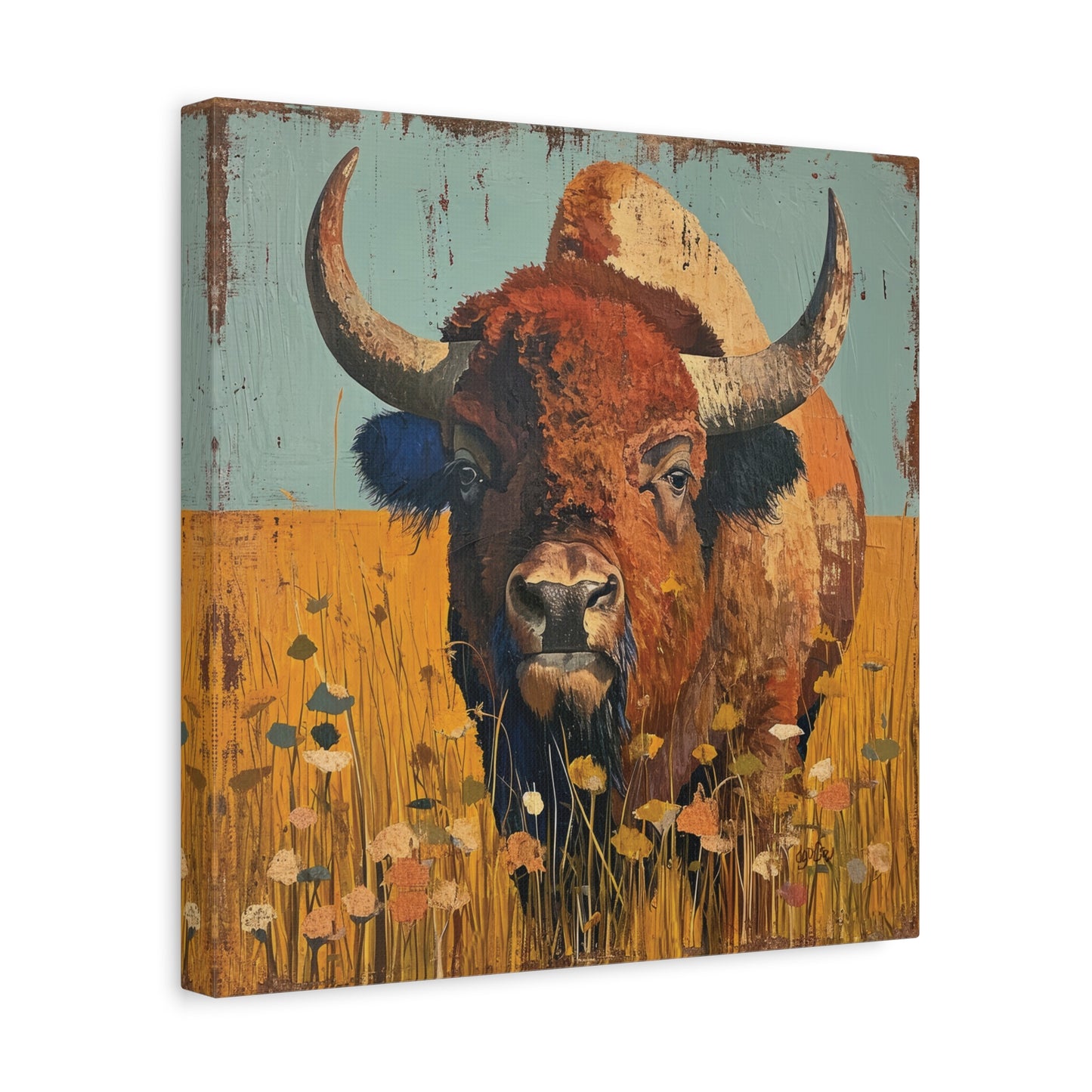 BISON IN THE MEADOW