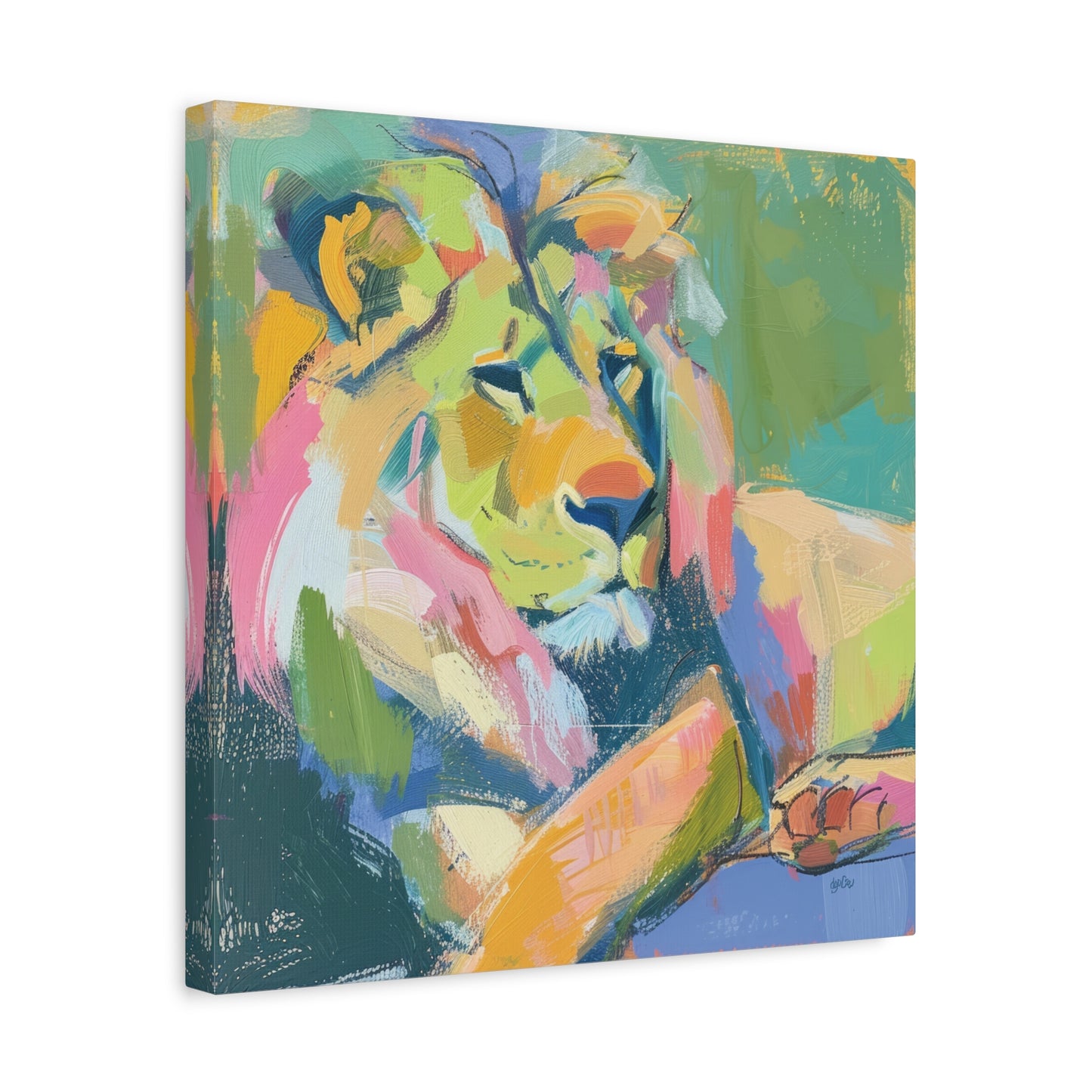 LOUNGING LION