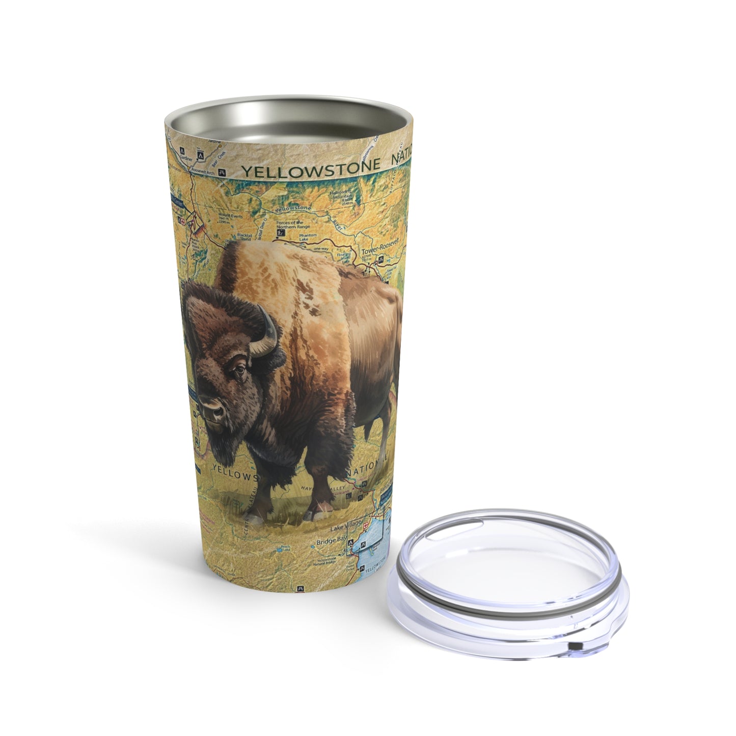 YELLOWSTONE NATIONAL PARK - BISON Tumbler 20oz