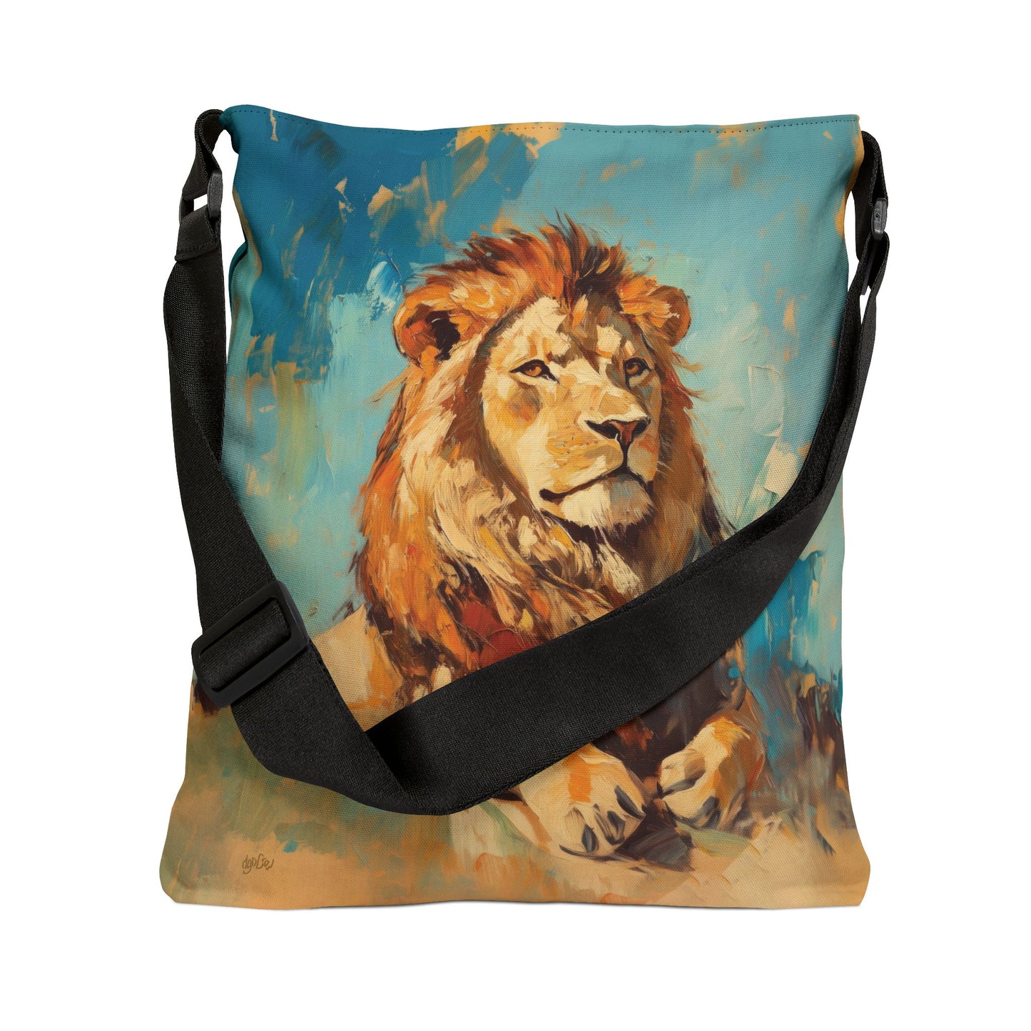 SUN DRENCHED LIONS - Adjustable Tote Bag