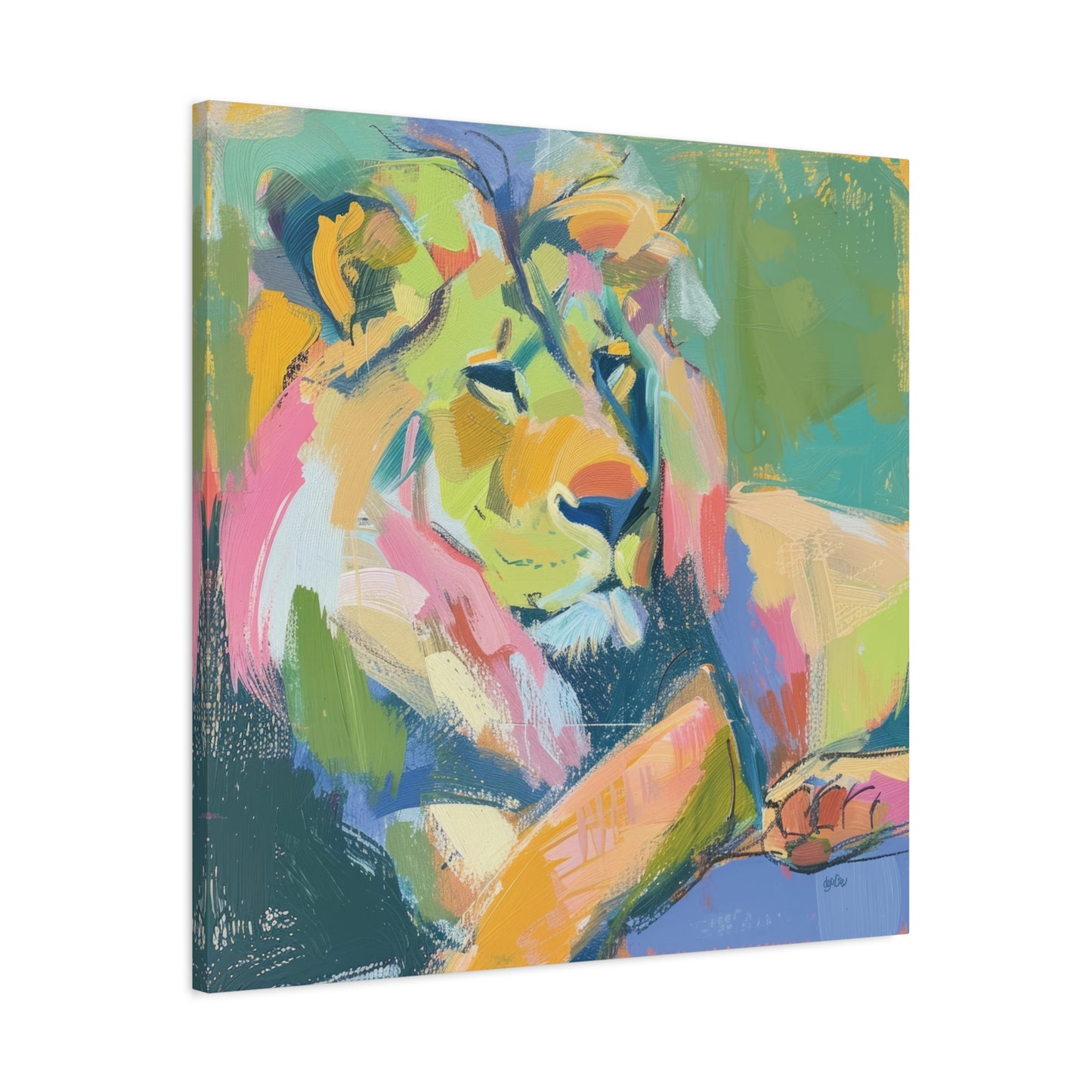 LOUNGING LION