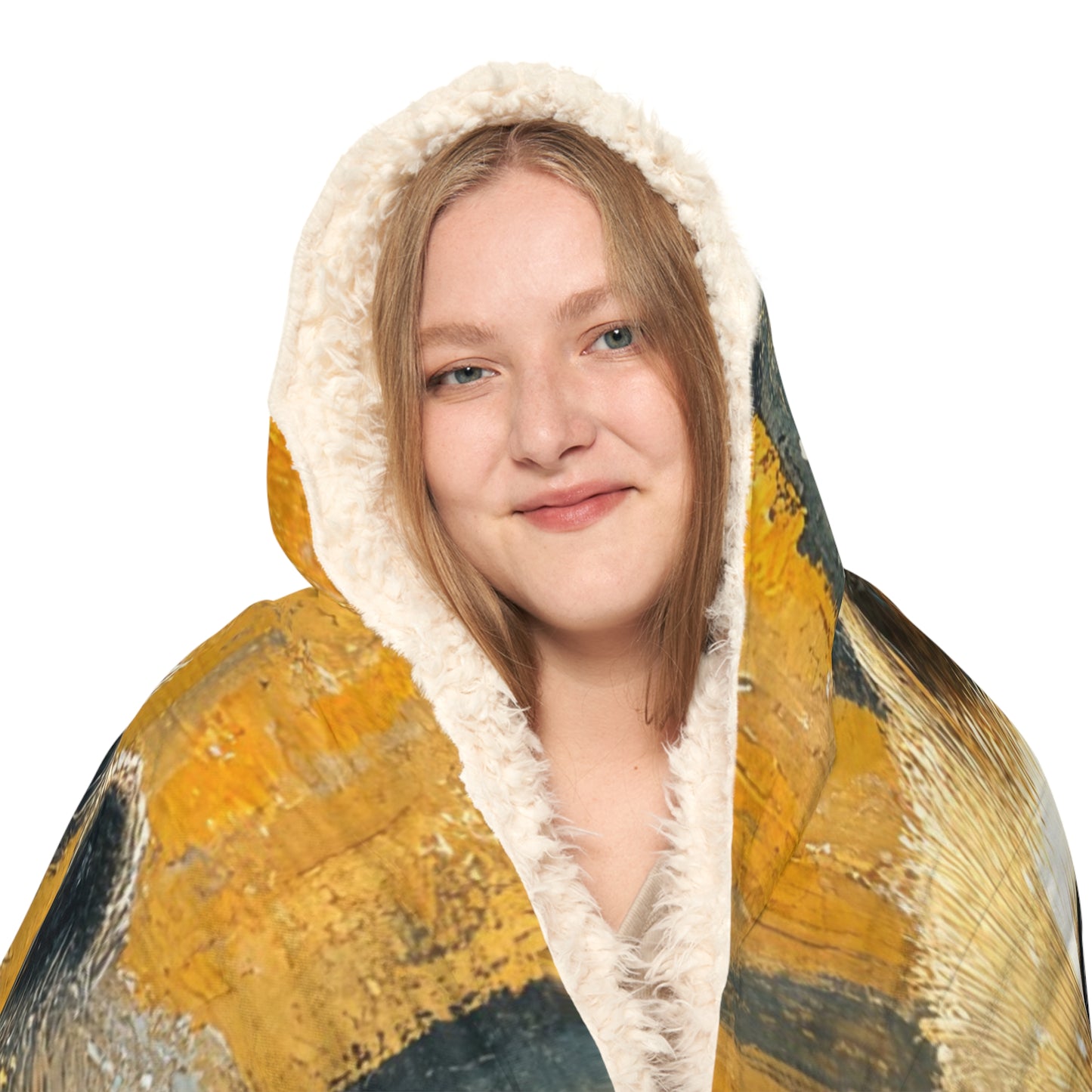LITTLE WINTER RACOONS - Hooded Fleece Blanket
