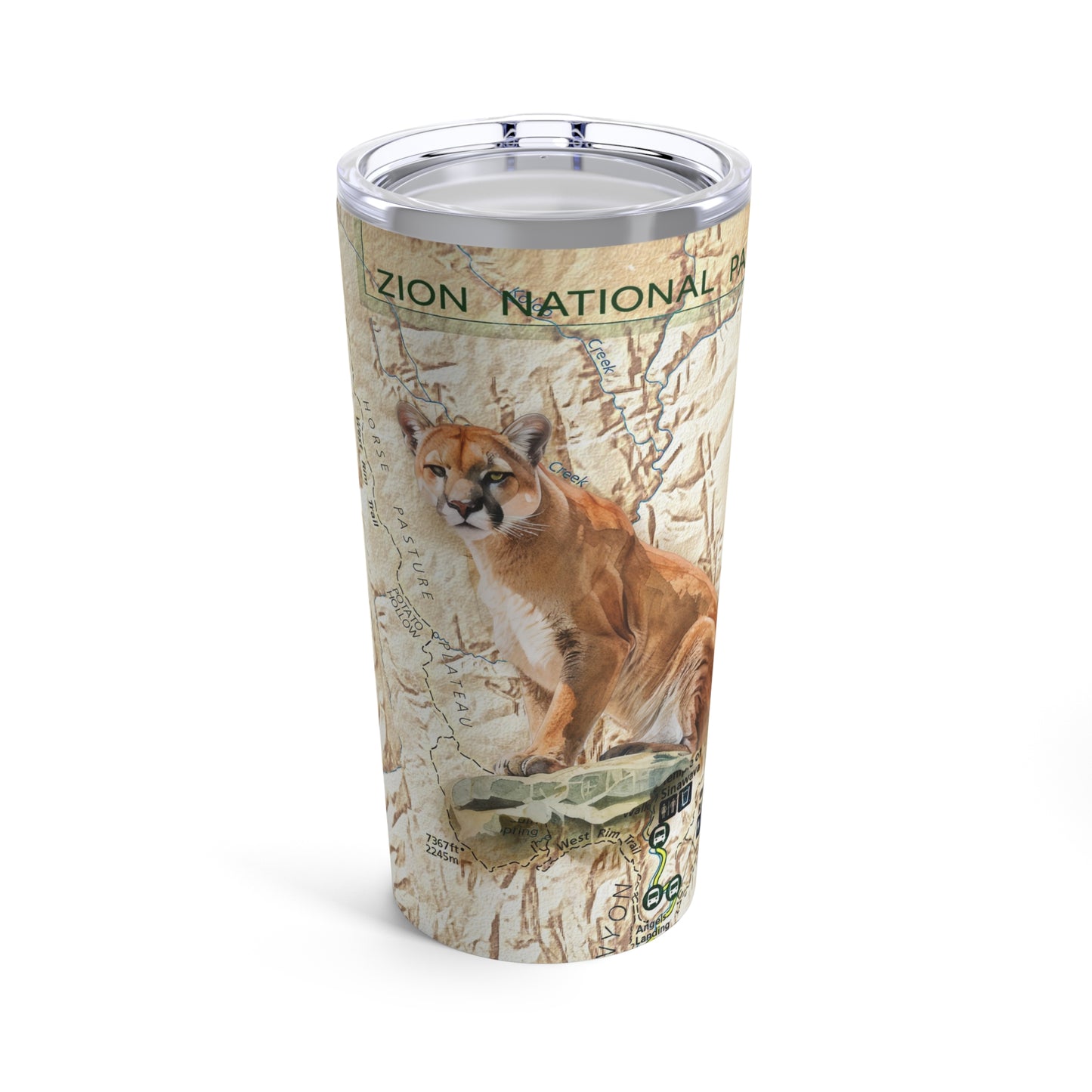 ZION NATIONAL PARK - LION Tumbler 20oz