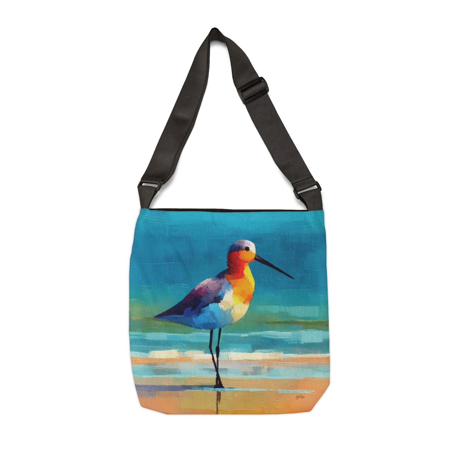 AZURE BEACH SHORE BIRDS - Adjustable Tote Bag