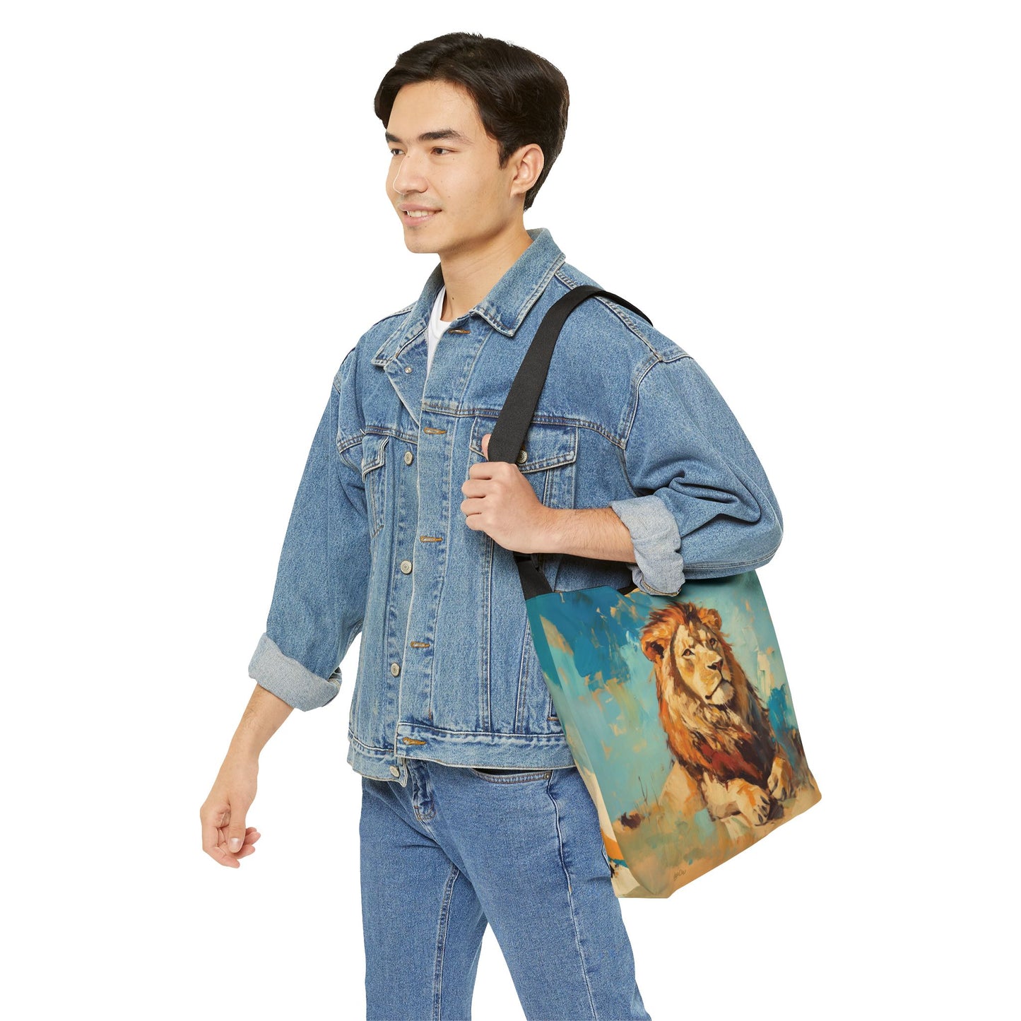 SUN DRENCHED LIONS - Adjustable Tote Bag