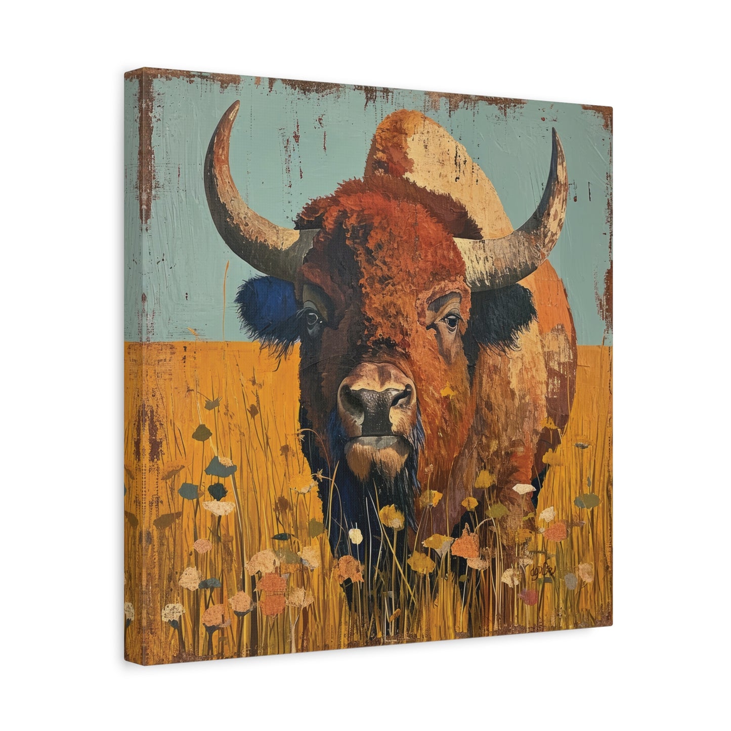 BISON IN THE MEADOW