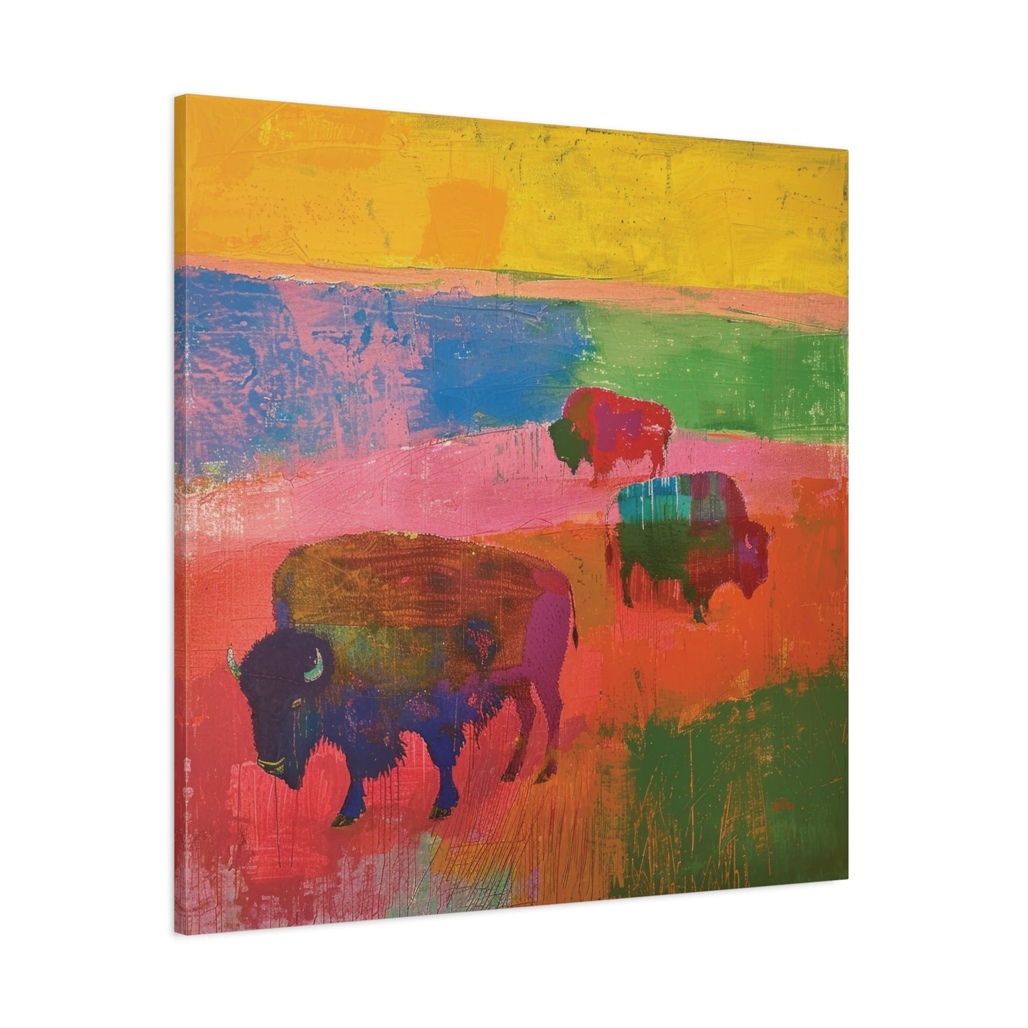 PATCHWORK PRAIRIE BISON