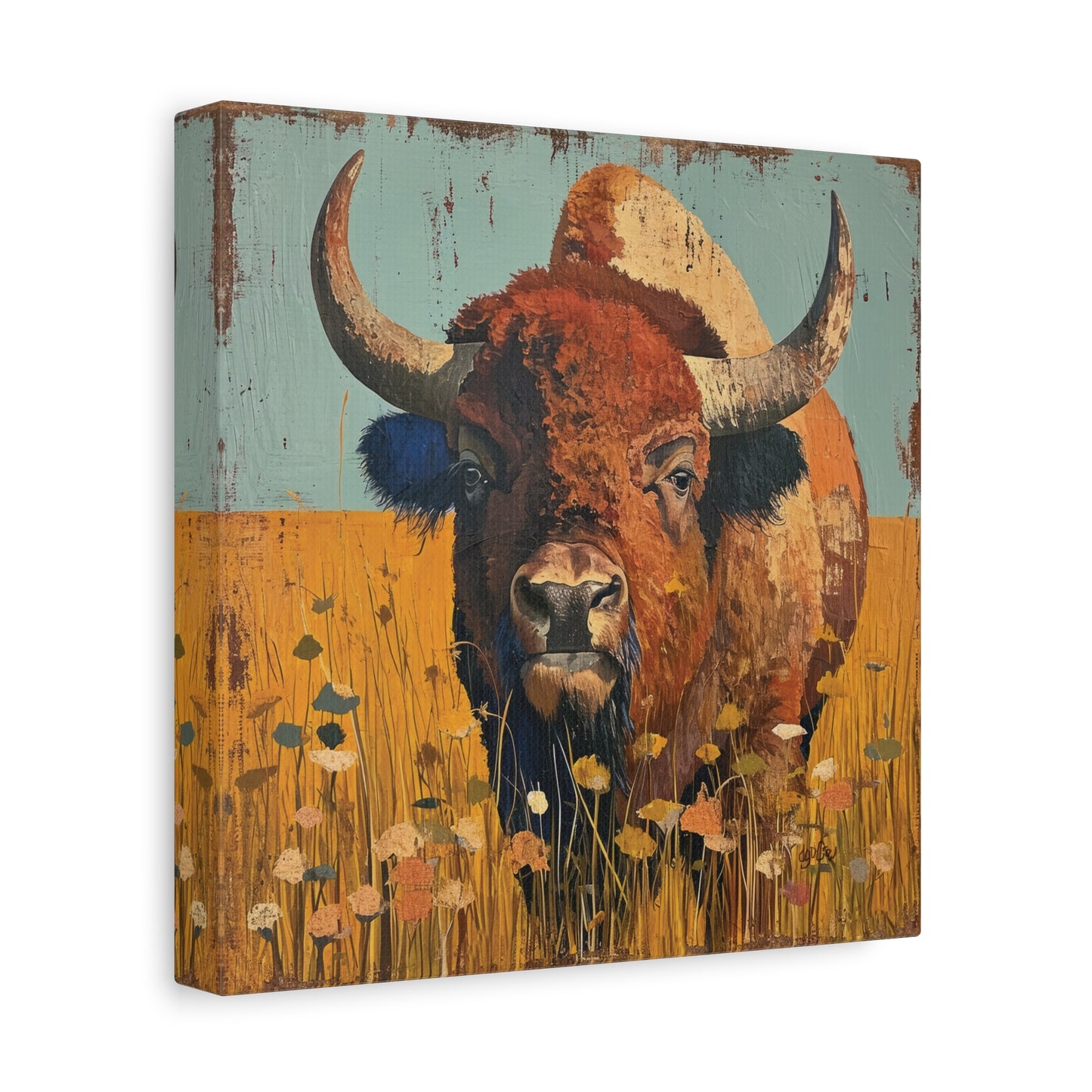 BISON IN THE MEADOW