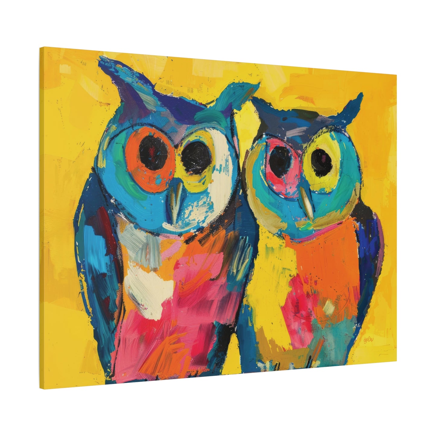 GREAT HORNED OWLS – COLOR SPLASH