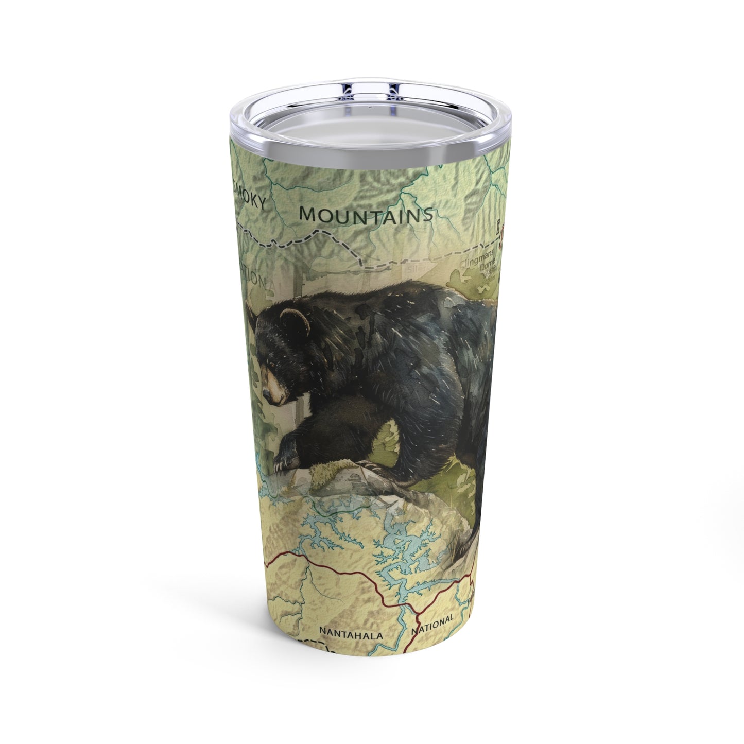 GREAT SMOKY MOUNTAINS NATIONAL PARK - BLACK BEAR Tumbler 20oz