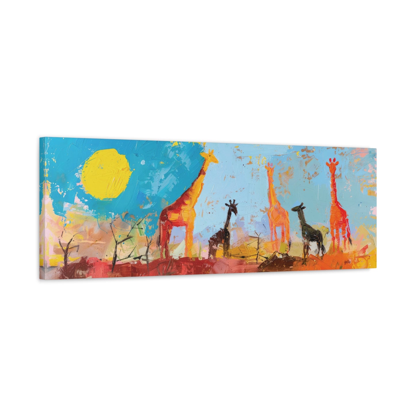 GIRAFFES ON THE SAVANNA