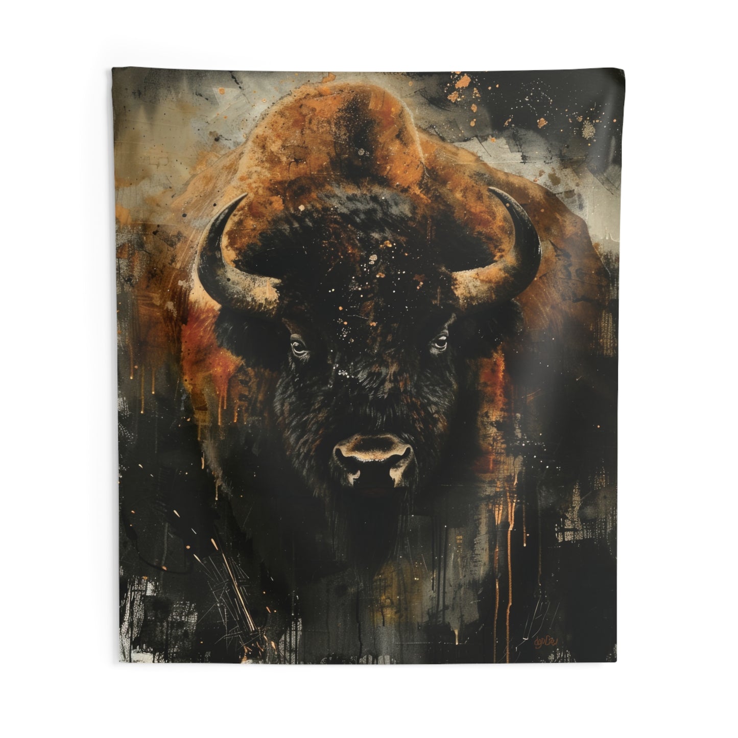 MOODY BISON - Wall Tapestry