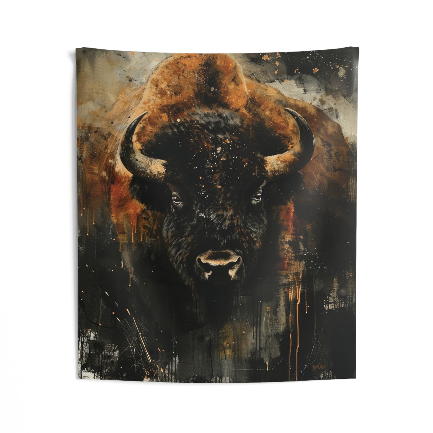 MOODY BISON - Wall Tapestry