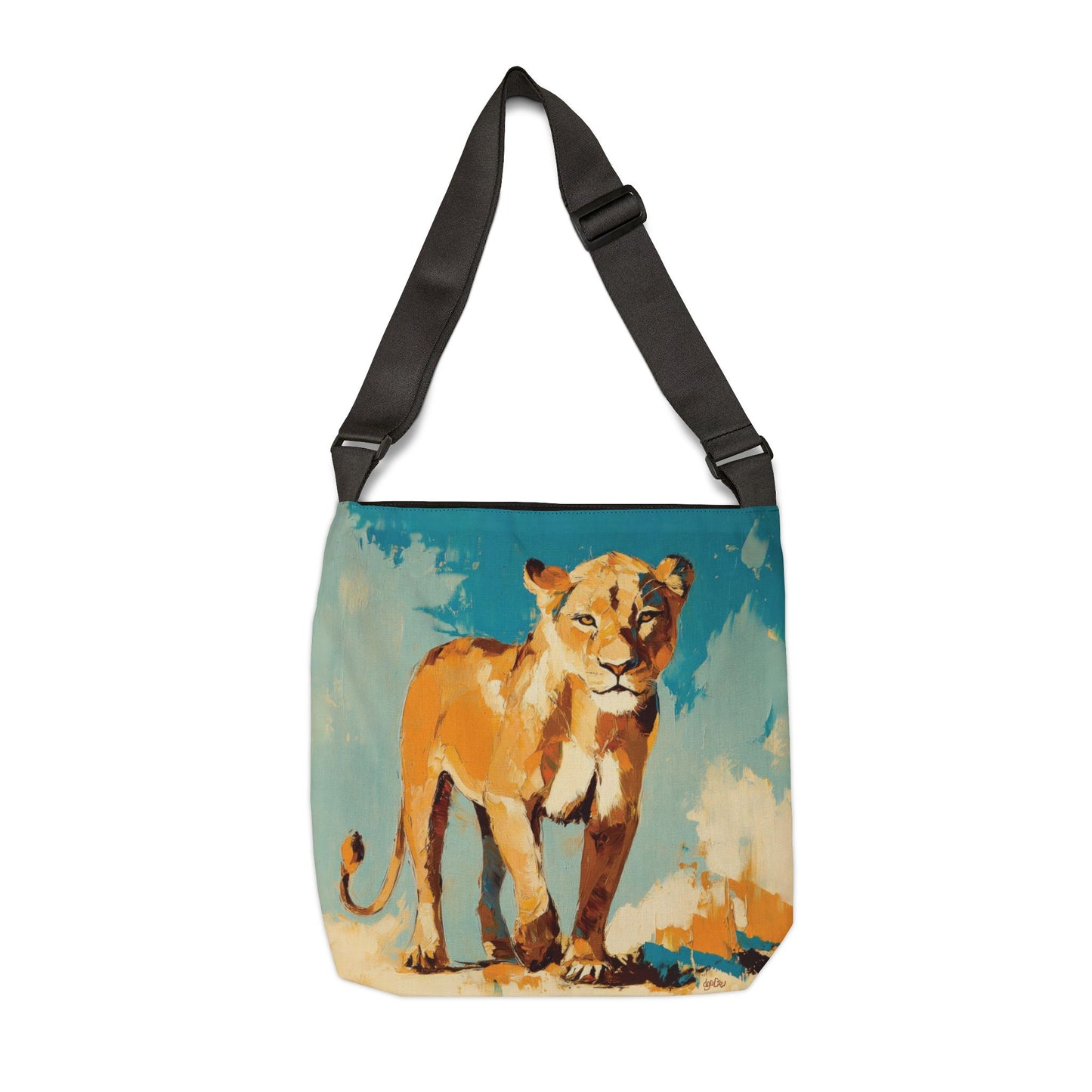 SUN DRENCHED LIONS - Adjustable Tote Bag