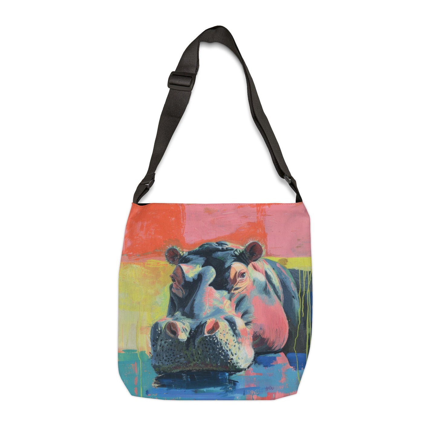 COLORFUL HIPPOs - Adjustable Tote Bag