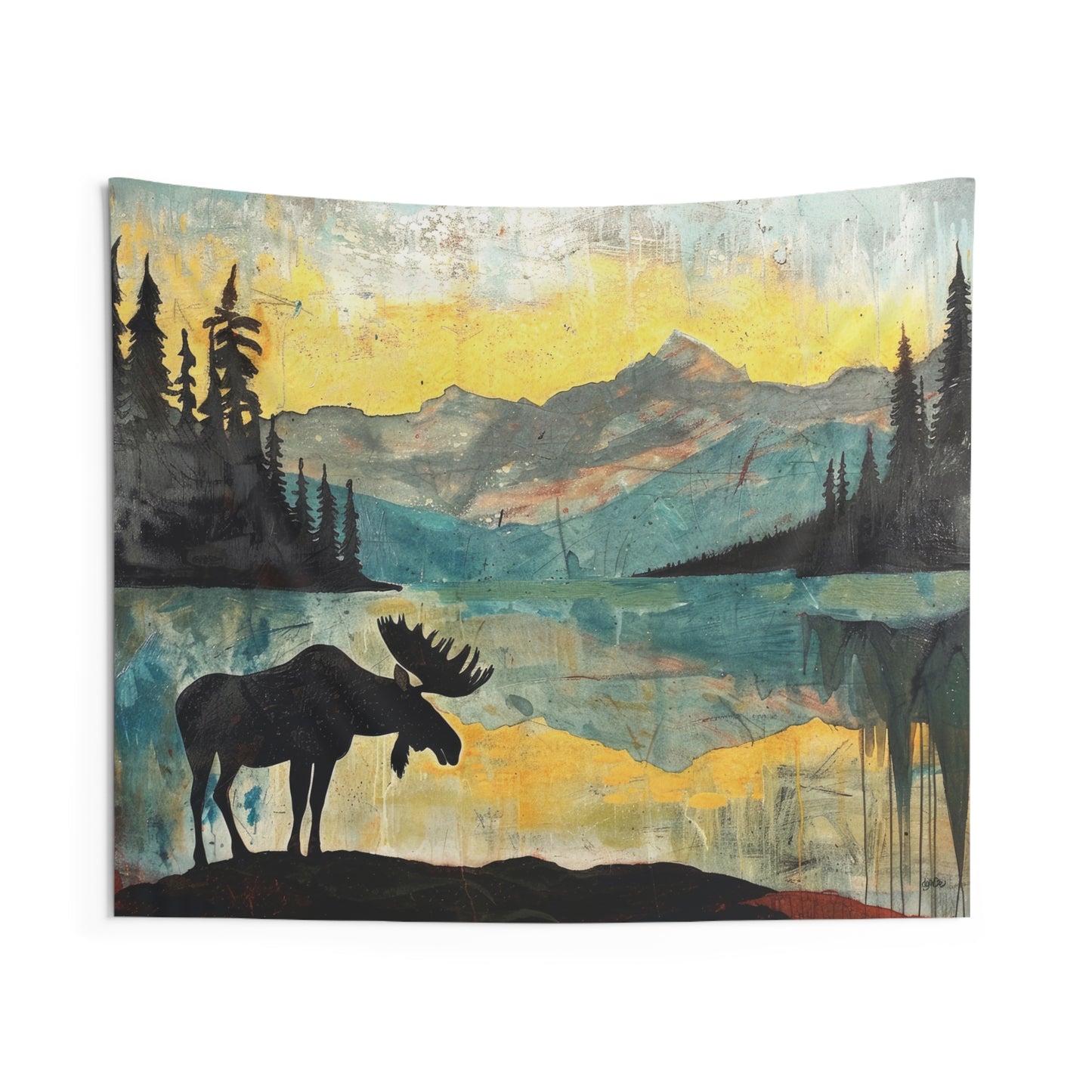 ATMOSPHERIC MOOSE - Wall Tapestry