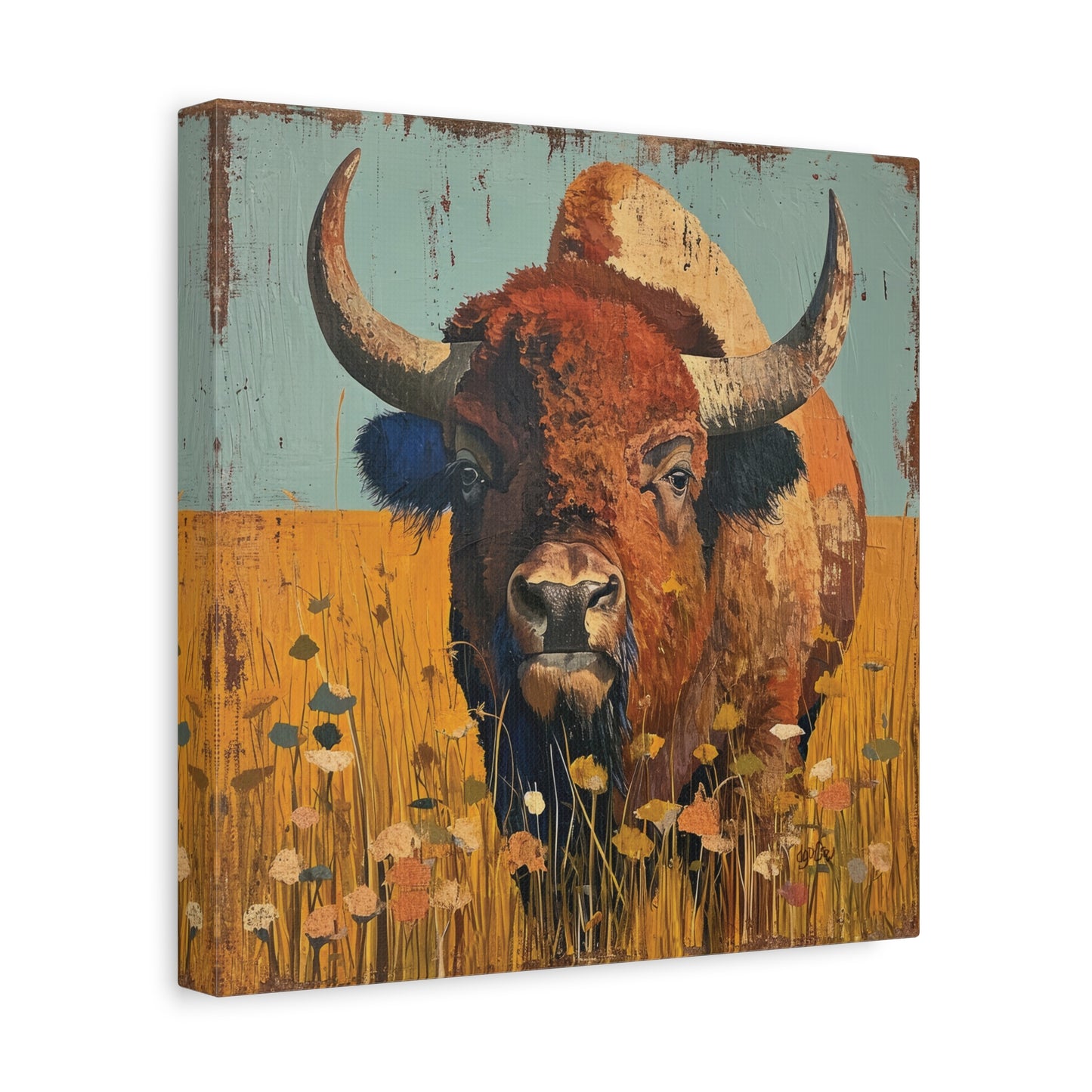 BISON IN THE MEADOW