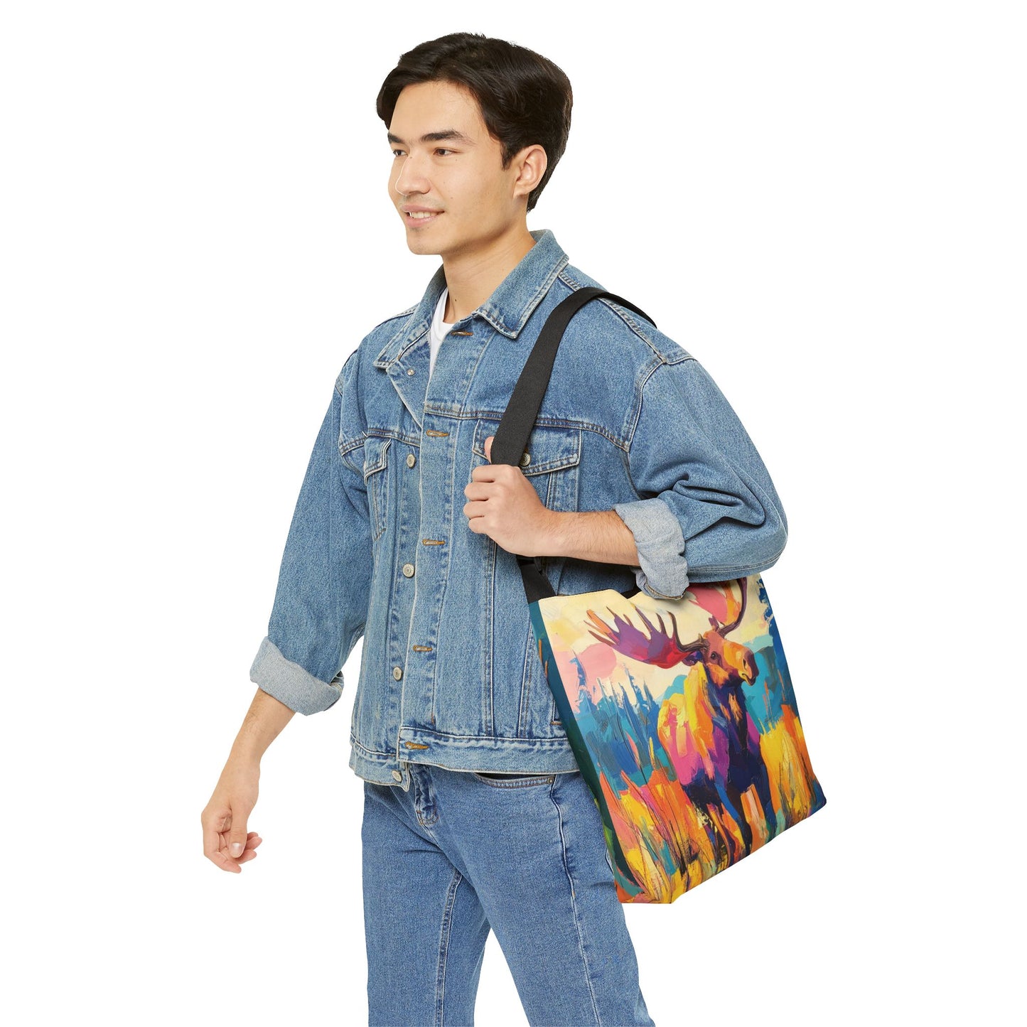 VIBRANT MOOSE - Adjustable Tote Bag