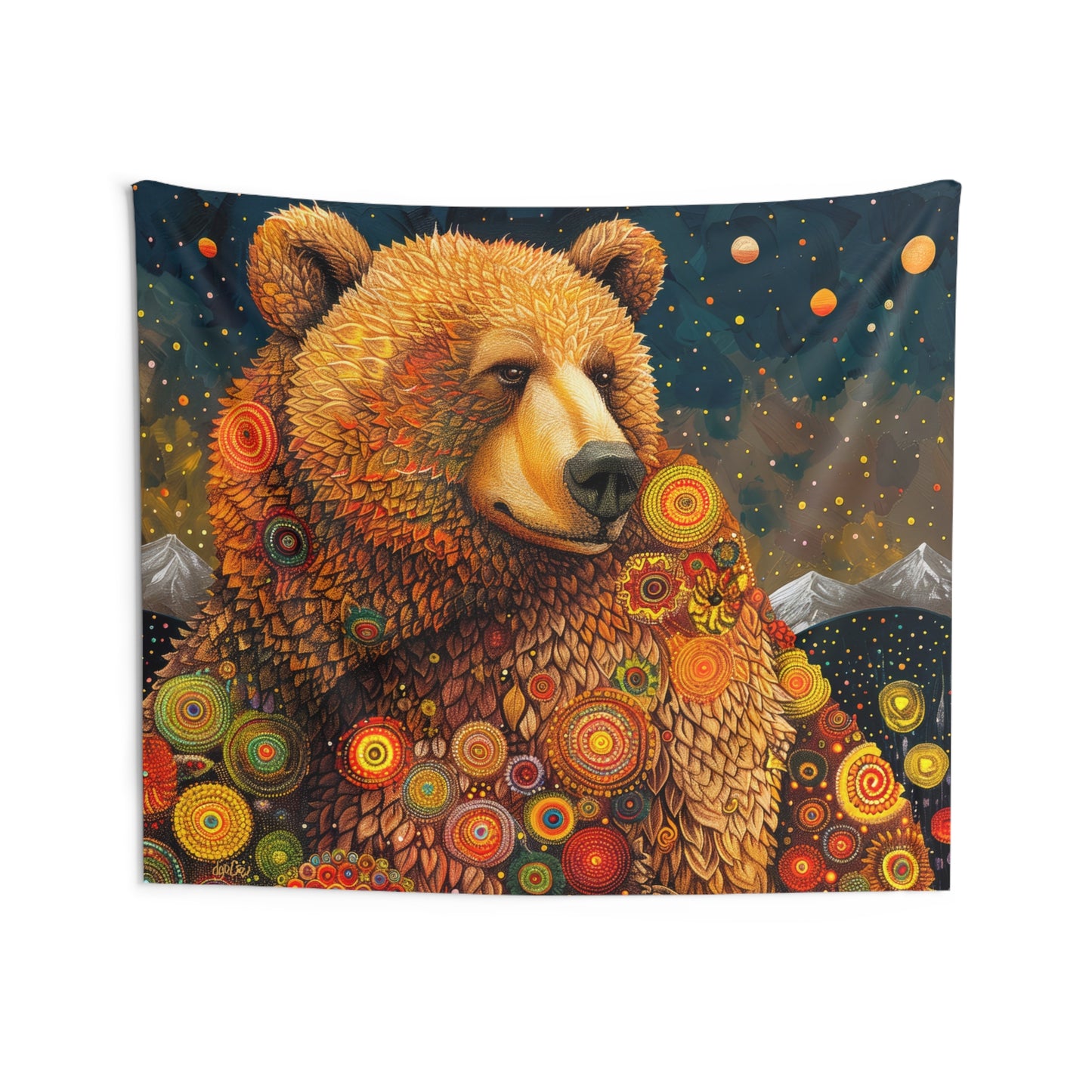 DREAMING BEAR - Wall Tapestry