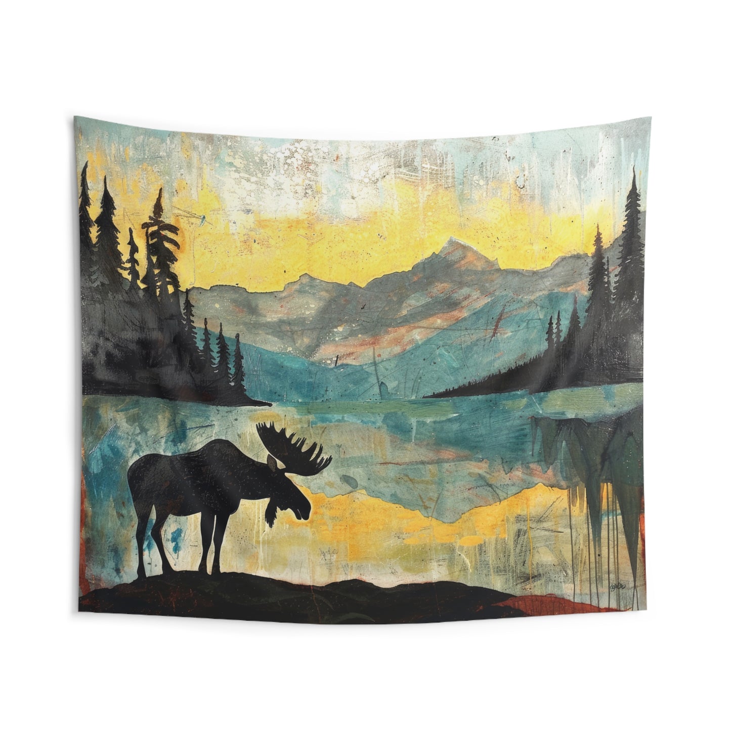 ATMOSPHERIC MOOSE - Wall Tapestry
