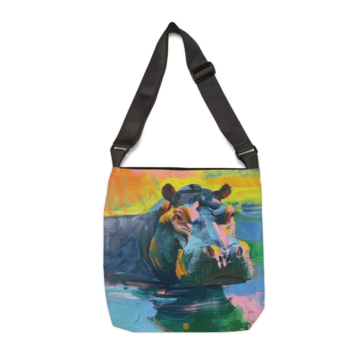 COLORFUL HIPPOs - Adjustable Tote Bag