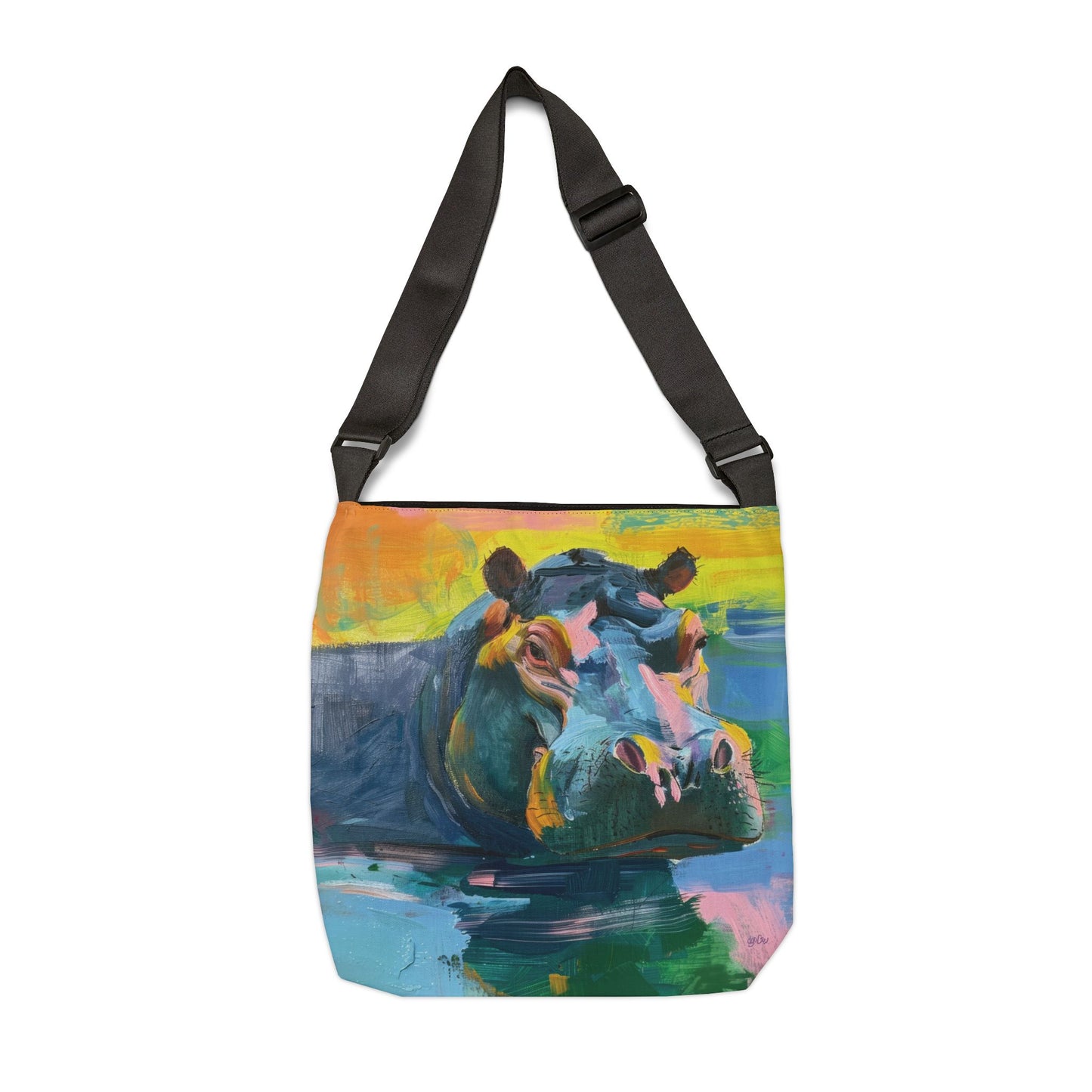 COLORFUL HIPPOs - Adjustable Tote Bag