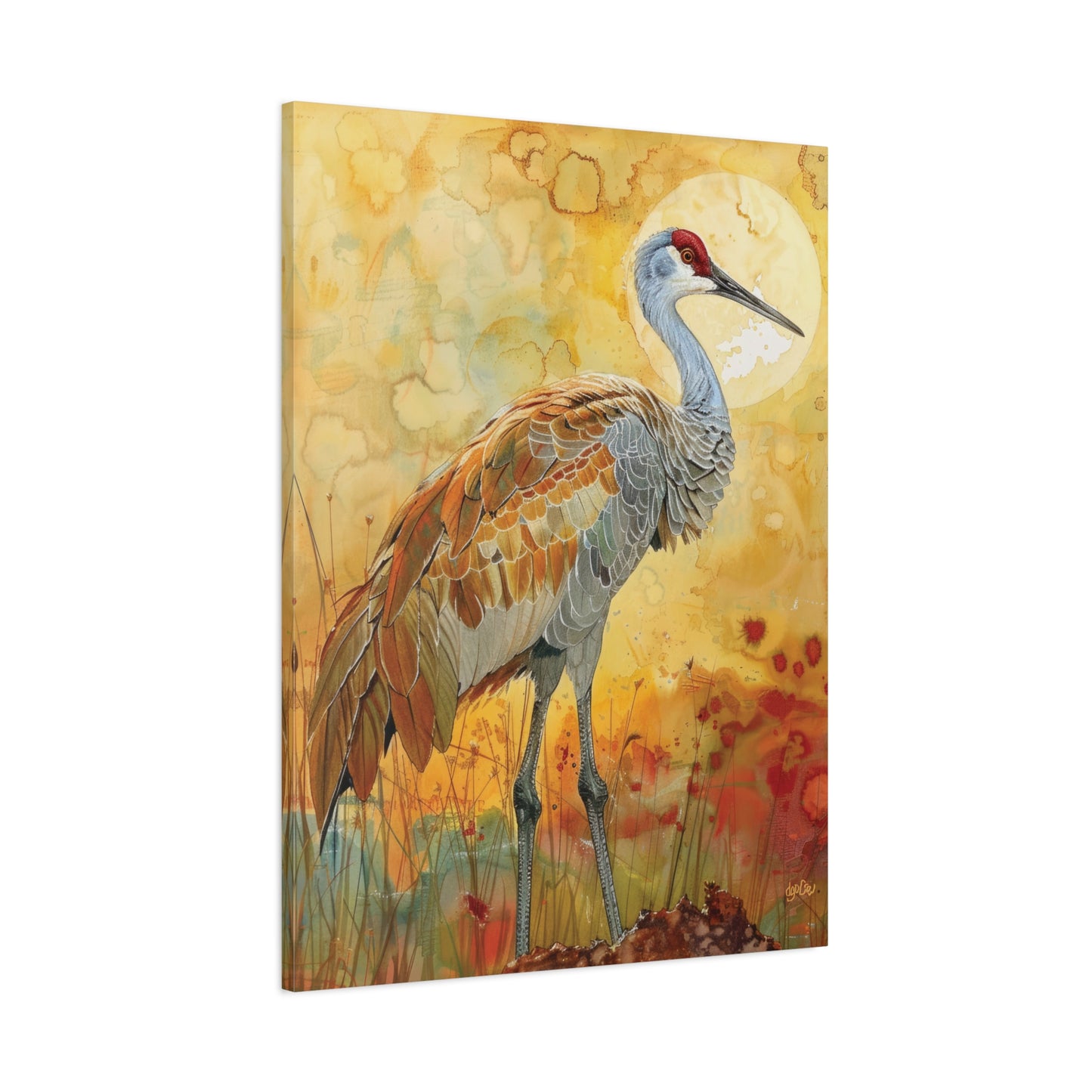 SANDHILL CRANE GLOWING