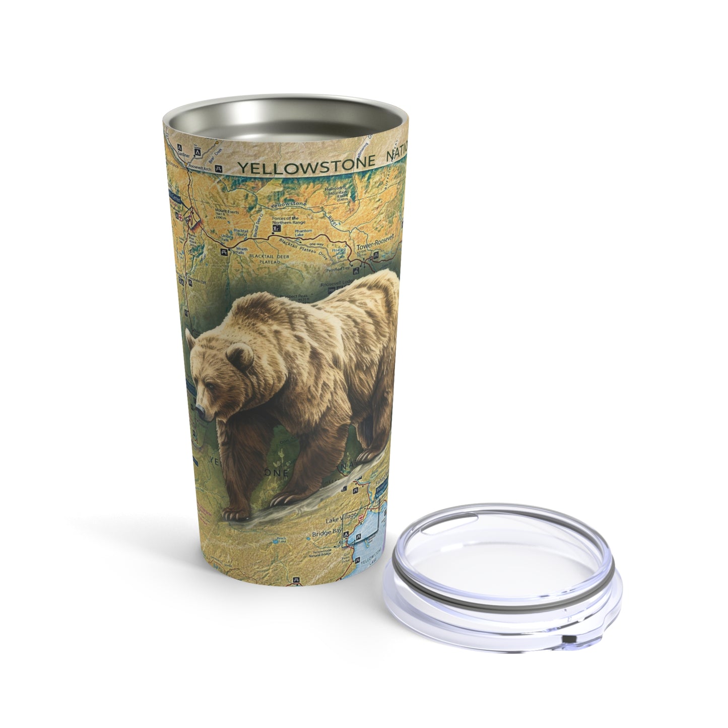 YELLOWSTONE NATIONAL PARK - GRIZZLY Tumbler 20oz