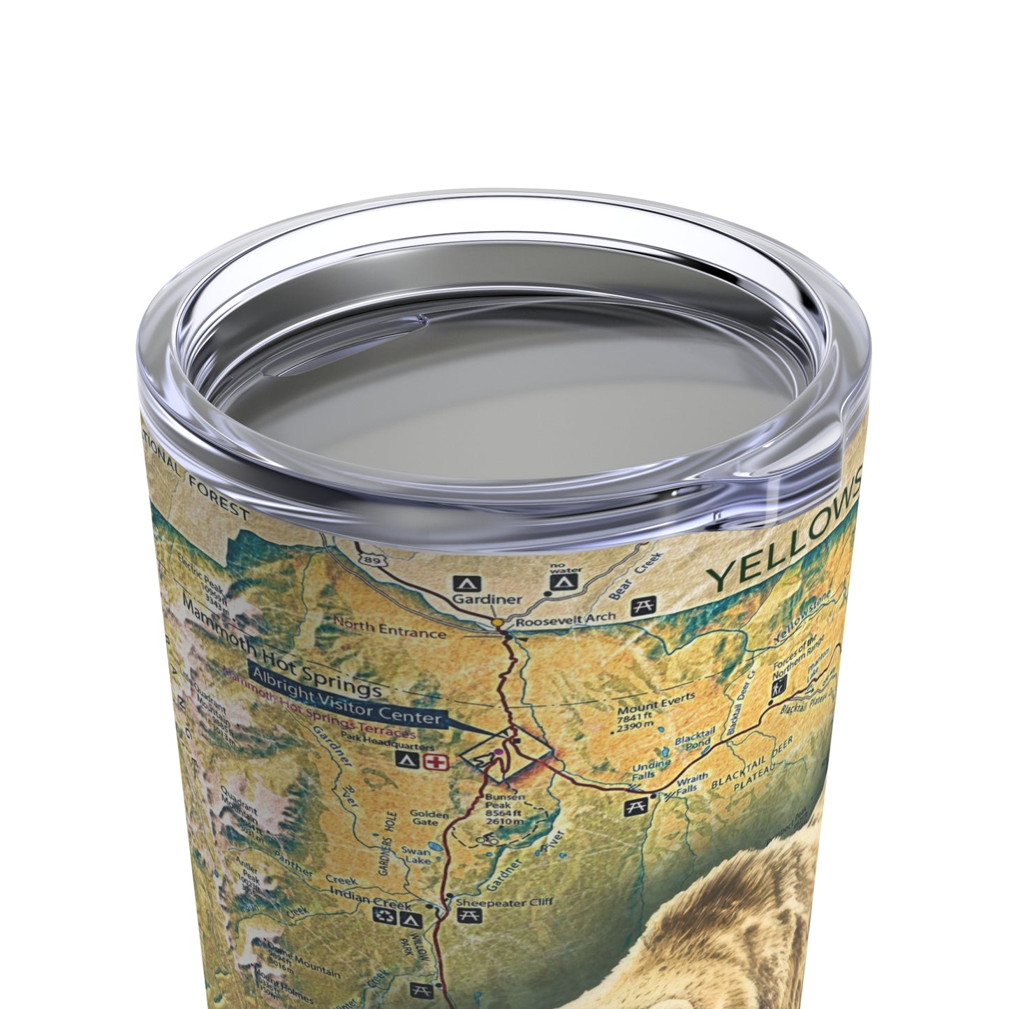 YELLOWSTONE NATIONAL PARK - GRIZZLY Tumbler 20oz
