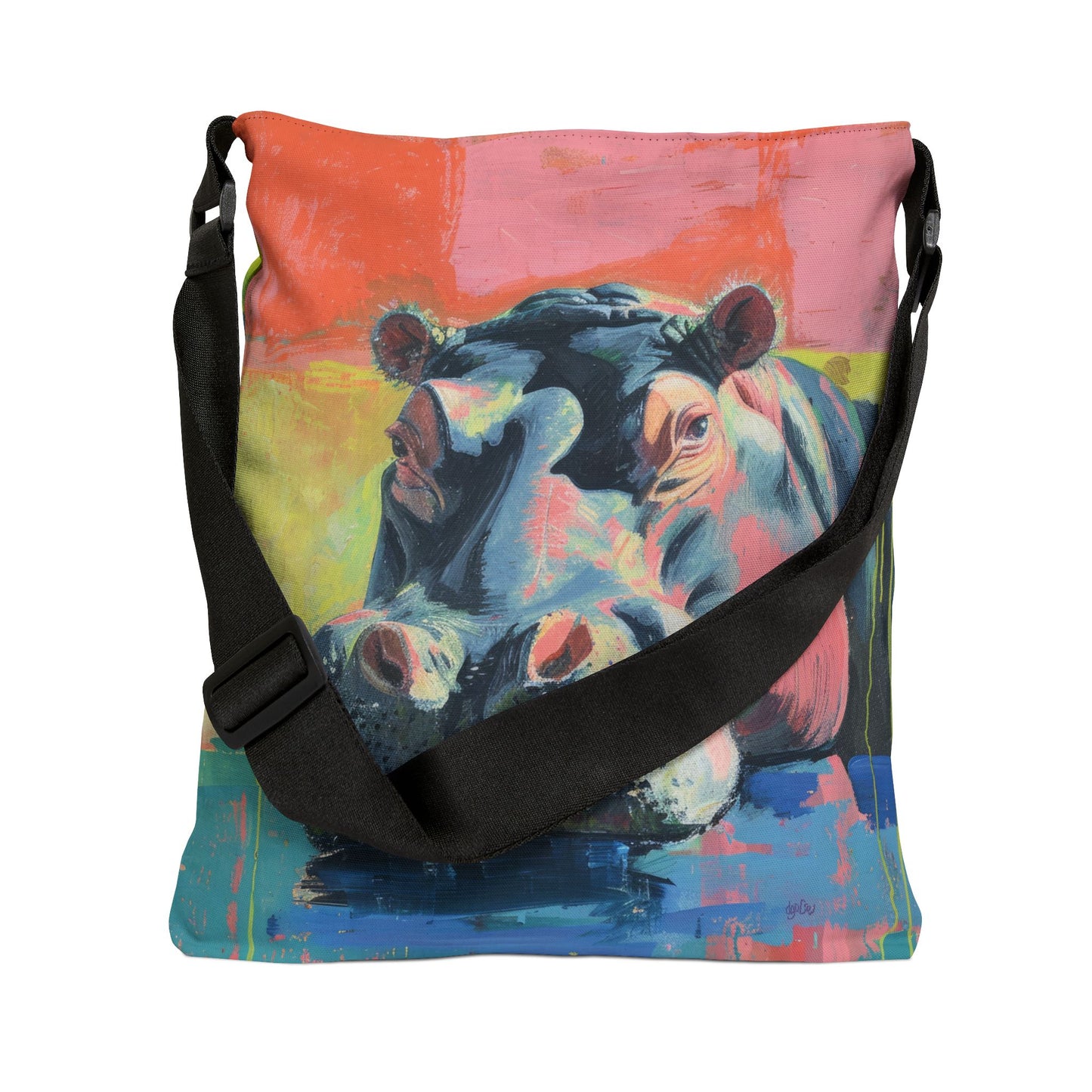 COLORFUL HIPPOs - Adjustable Tote Bag