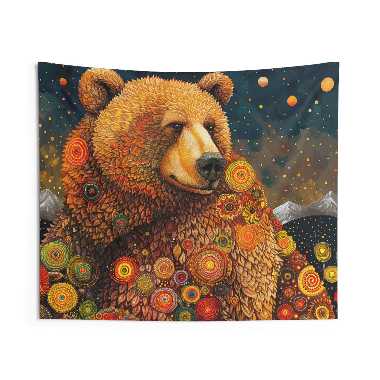DREAMING BEAR - Wall Tapestry