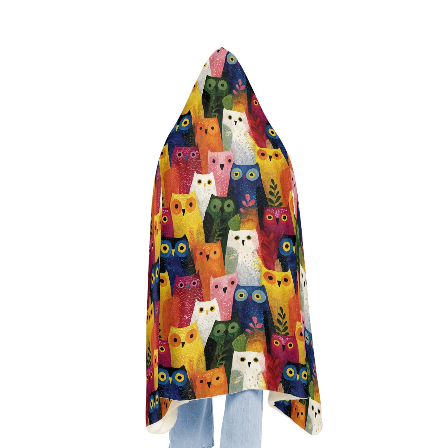 PARLIAMENT OF OWLS - Hooded Fleece Blanket